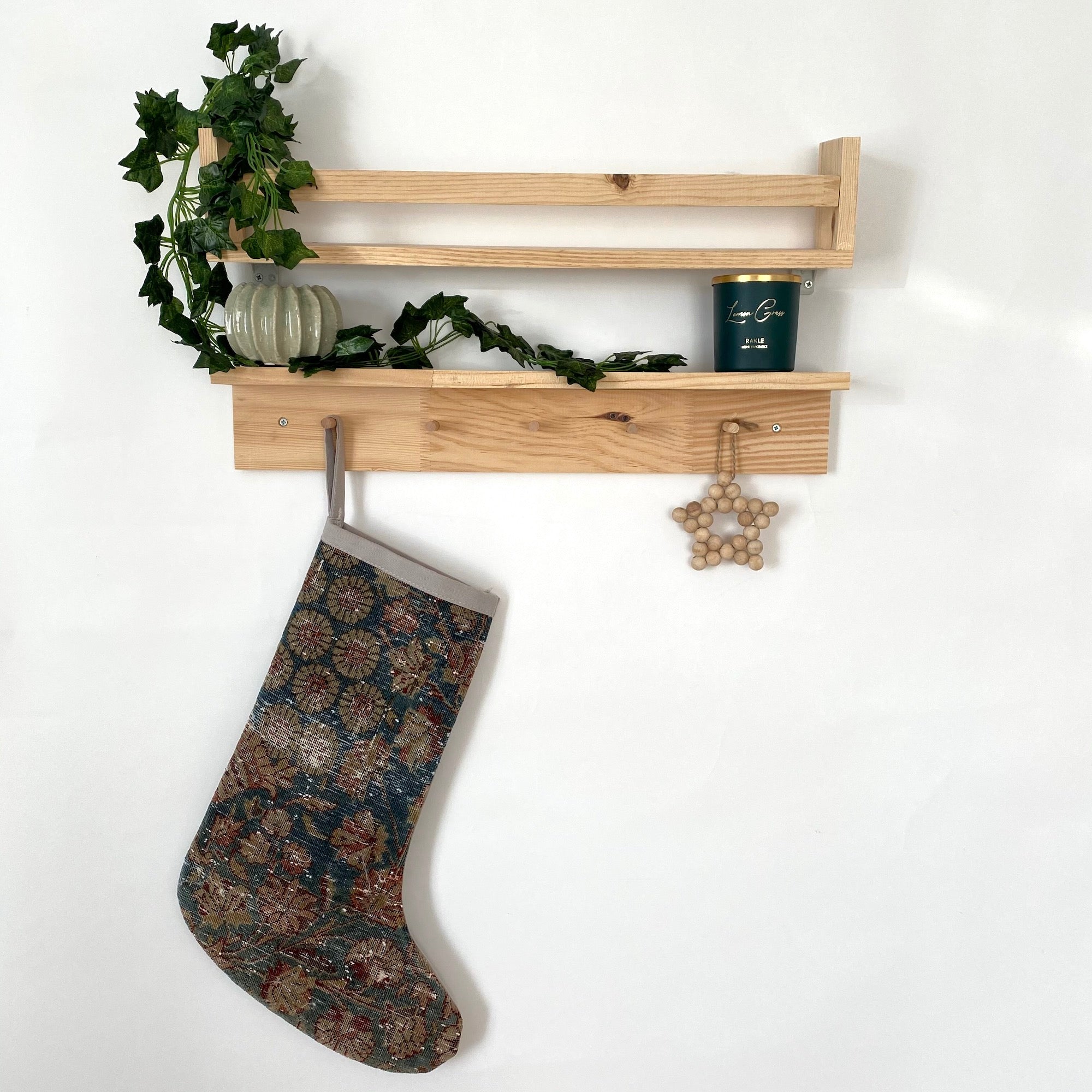 Colorful Stockings as Wall Decor