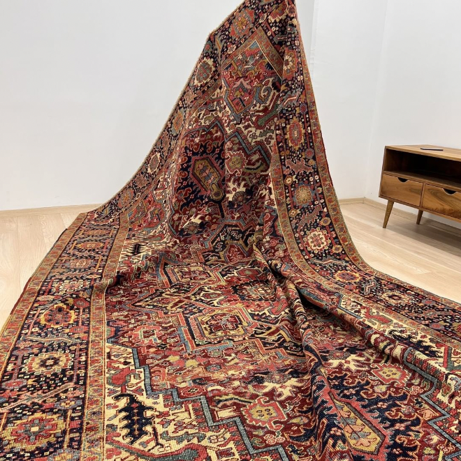 Bold Carpet Adding Contrast to Bright Ceiling