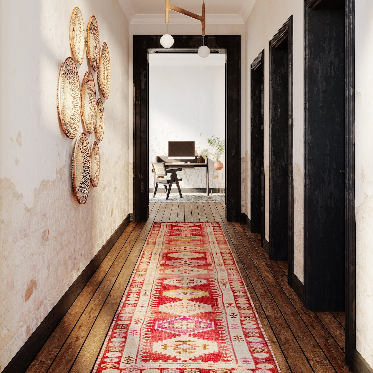 Runner Rug in Narrow Hallway