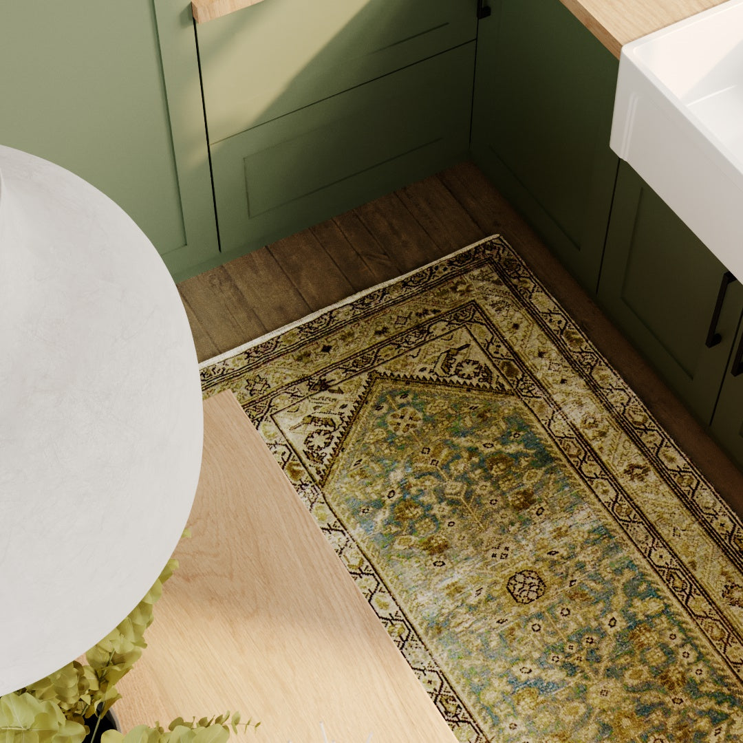 Decorative Symbols on Contemporary Rug