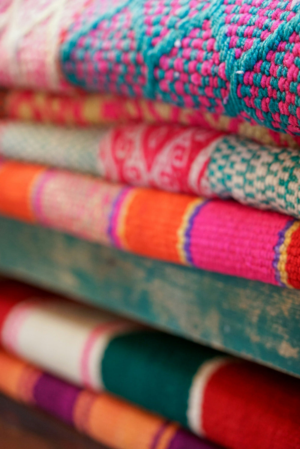 Close-up of Washable Rug Texture