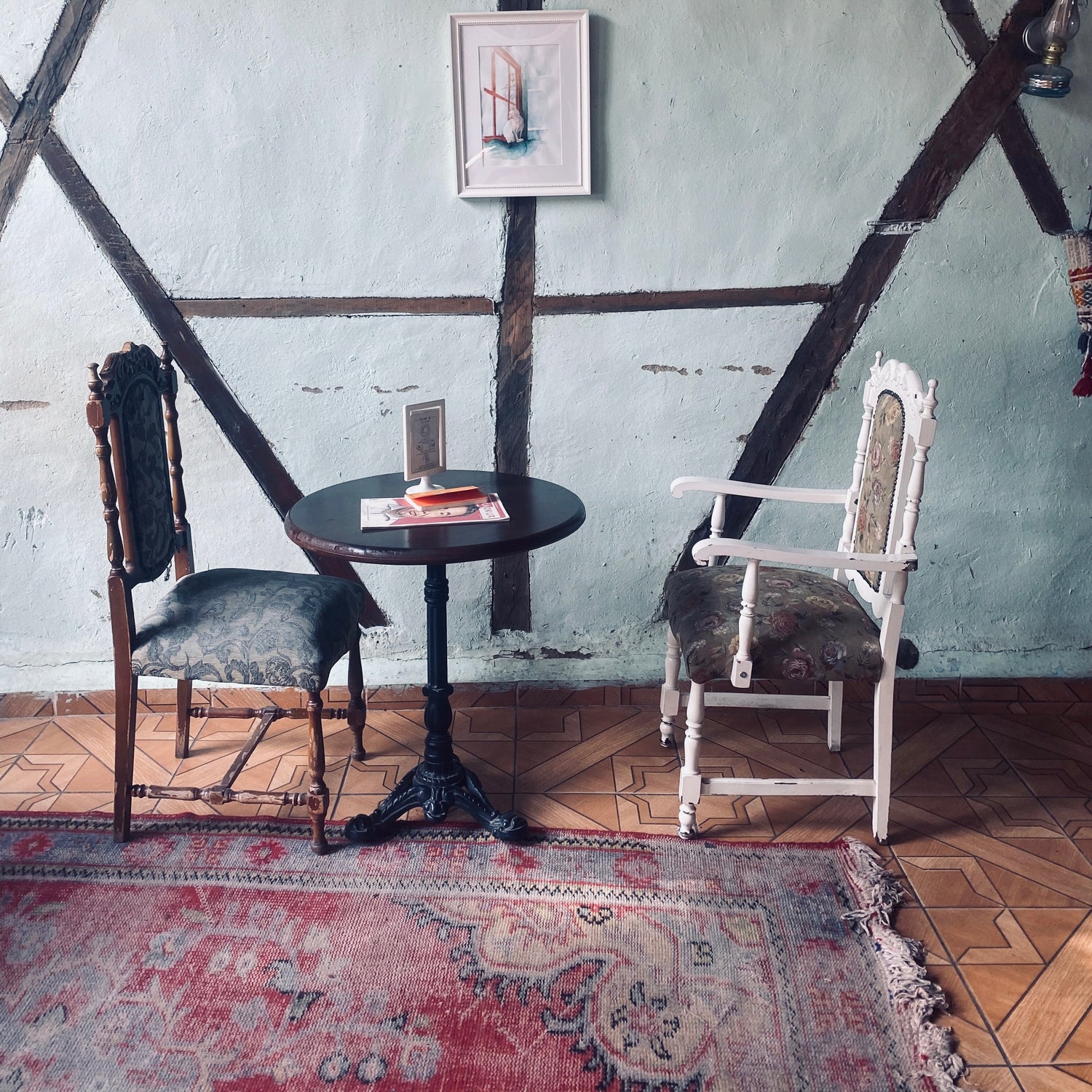 Vintage Carpet in Dining Room