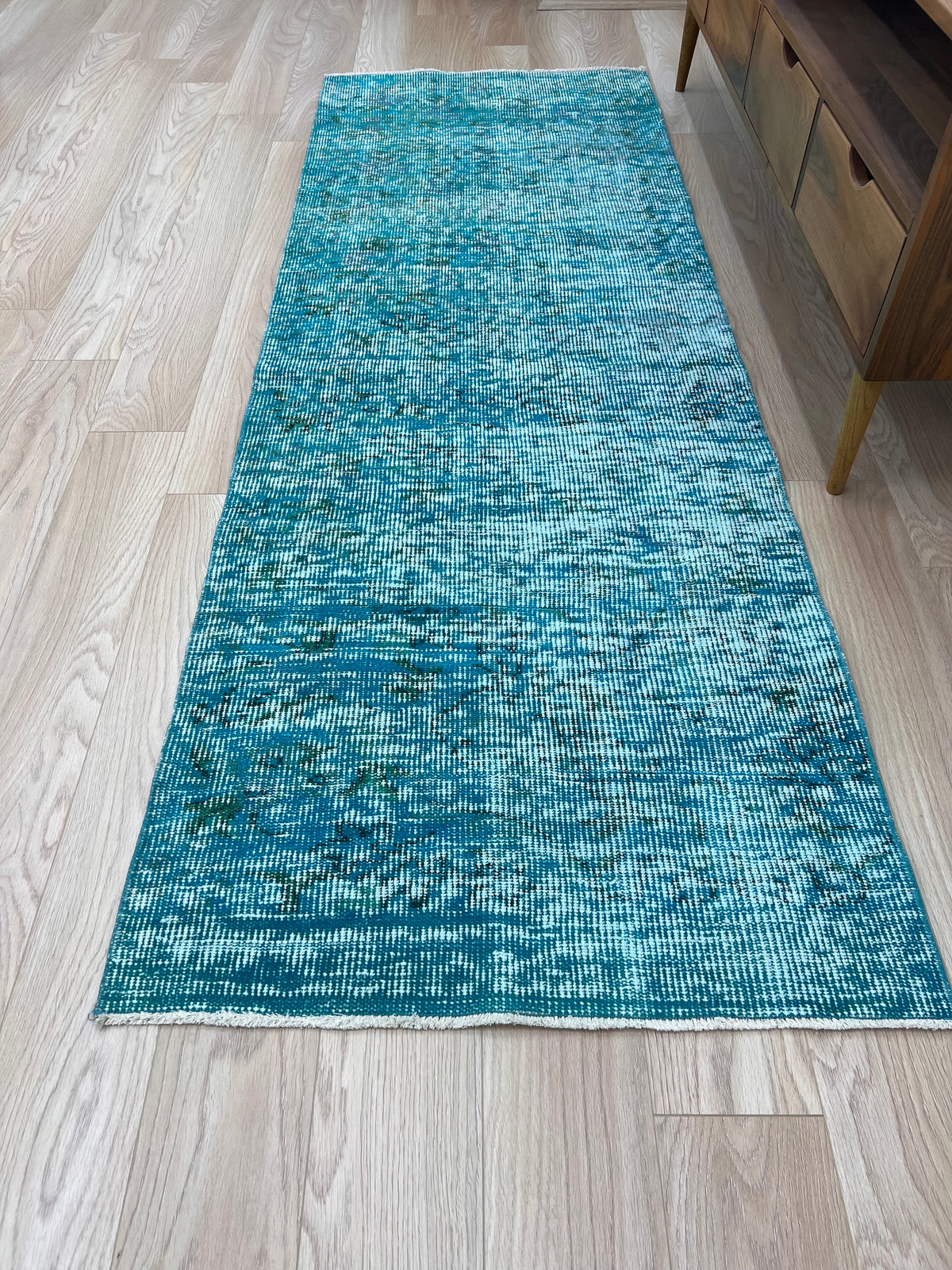 Darlyne - Vintage Turkish Overdyed Runner Rug