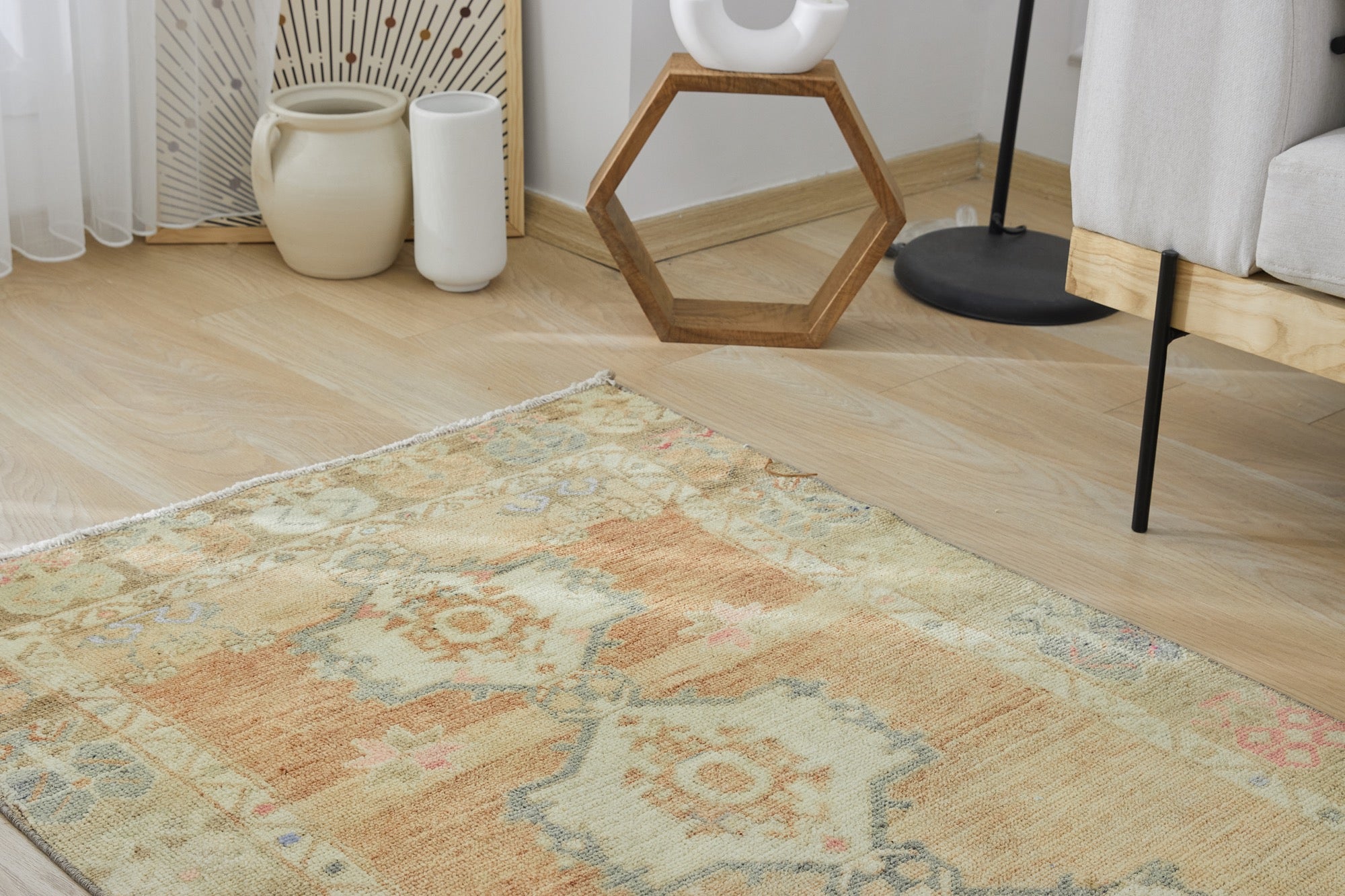 Abrielle | Unique Vintage Craftsmanship | Turkish Runner Rug | Kuden Rugs