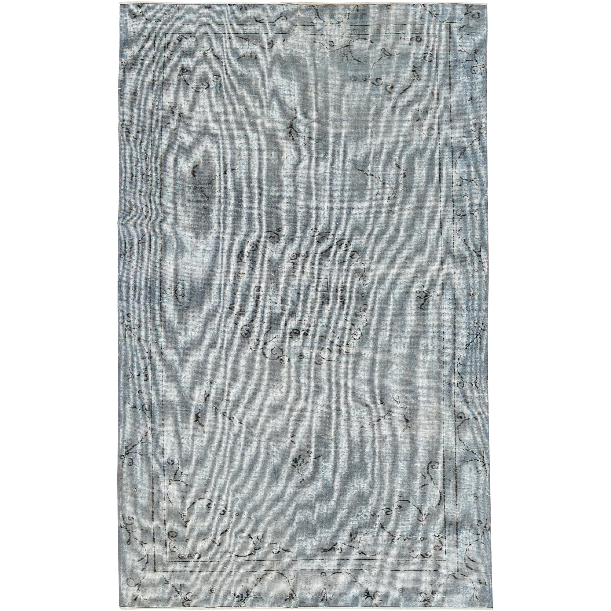 Abtin | Royal Blue Medallion Area Rug | Kuden Rugs