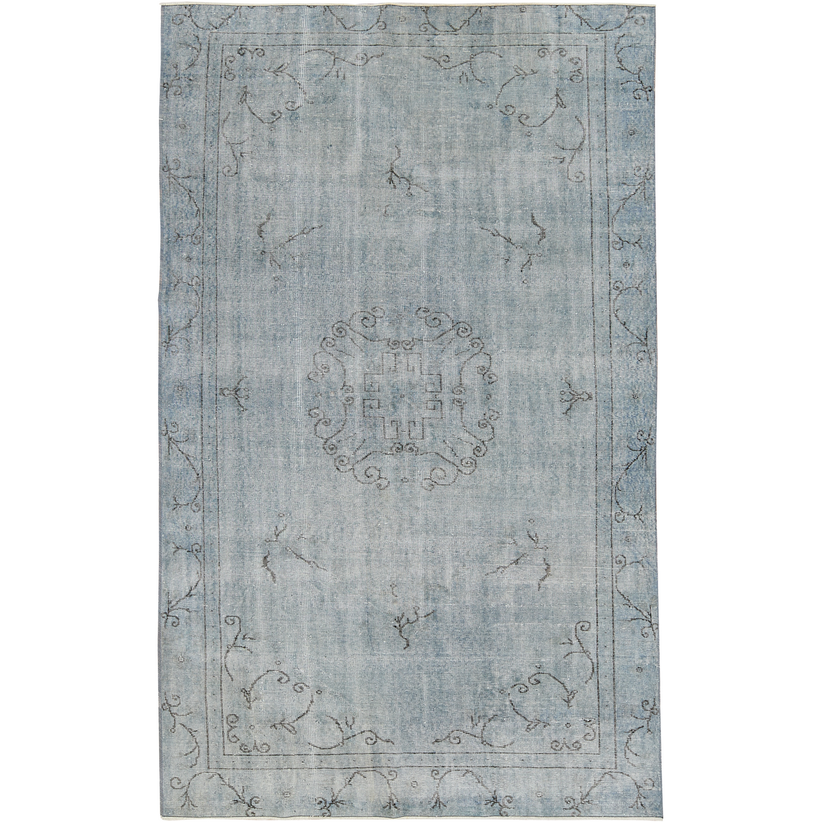 Abtin | Royal Blue Medallion Area Rug | Kuden Rugs