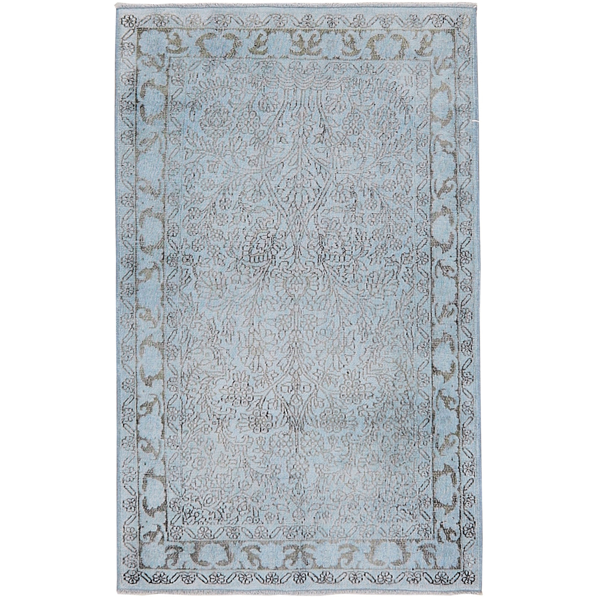 Aspen | Vintage Indian Elegance | Handcrafted Blue Rug | Kuden Rugs