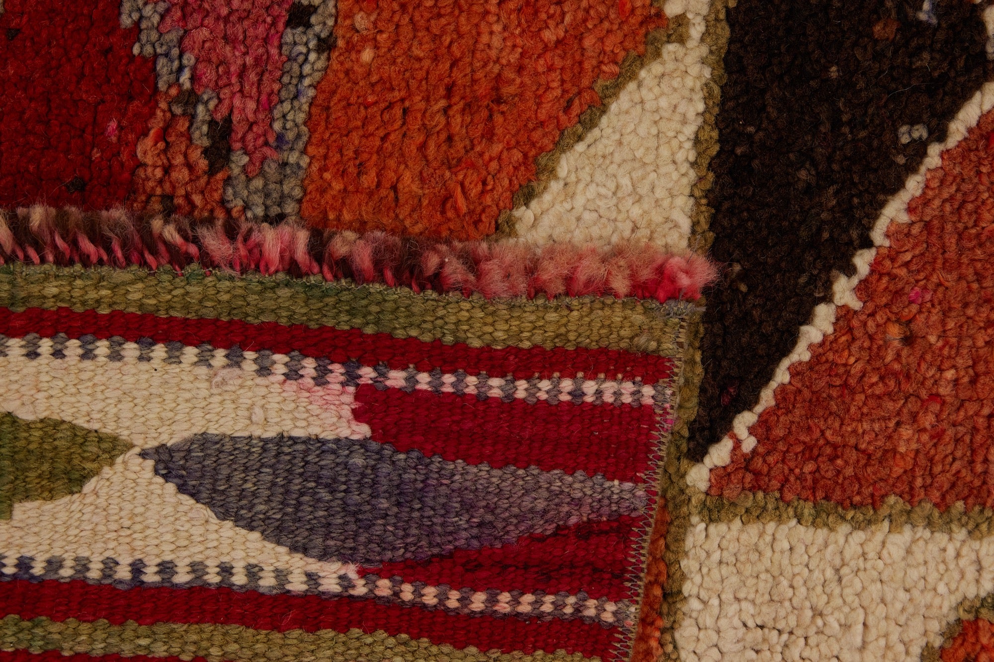 Aubree | One-of-a-Kind Orange Sophistication | Sophisticated Wool Runner | Kuden Rugs