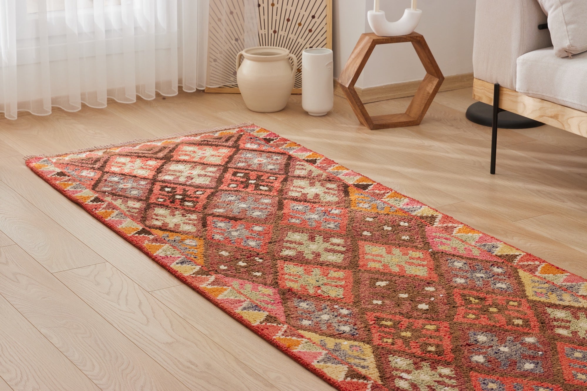Avrilett | Unique Vintage Craftsmanship | Turkish Runner Rug | Kuden Rugs