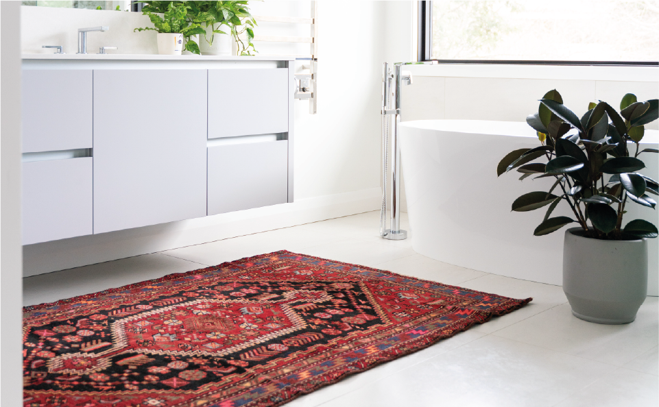 Sophisticated Vintage Carpet in Pastel Colors - Kuden Rugs