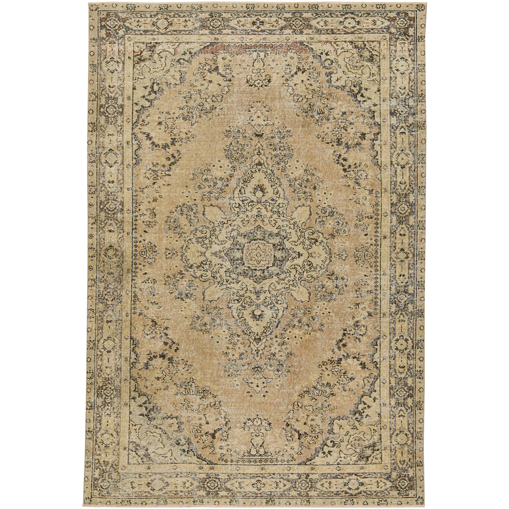 Bathsheba | Radiant Orange Medallion Rug | Kuden Rugs