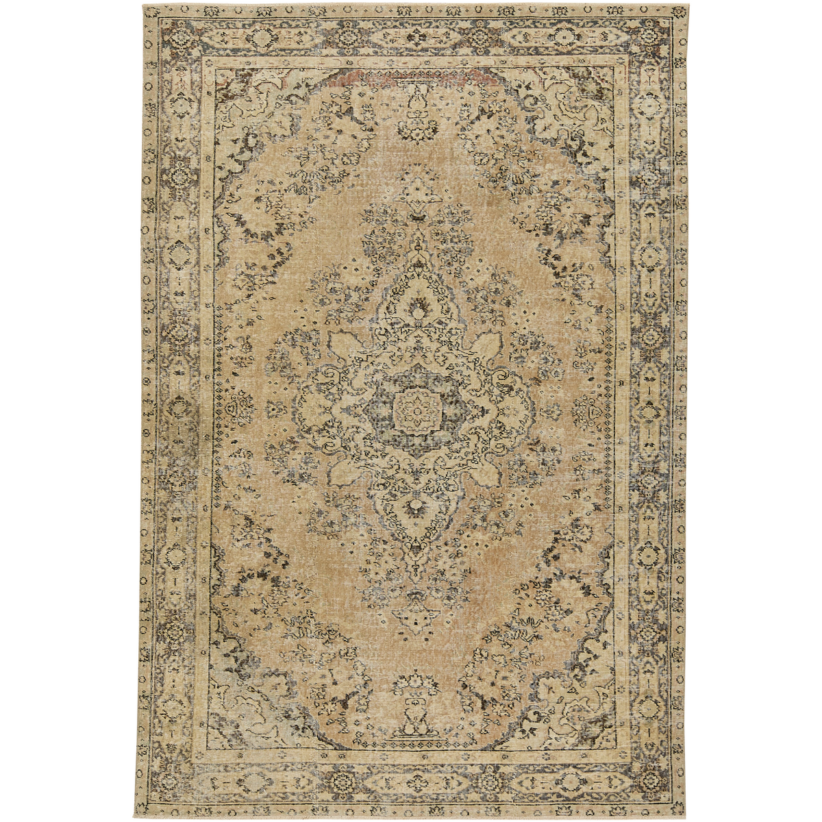 Bathsheba | Radiant Orange Medallion Rug | Kuden Rugs