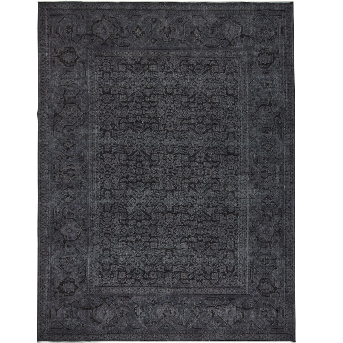 Berenice | Hand-Knotted Black Elegance | Turkish Wool Rug | Kuden Rugs