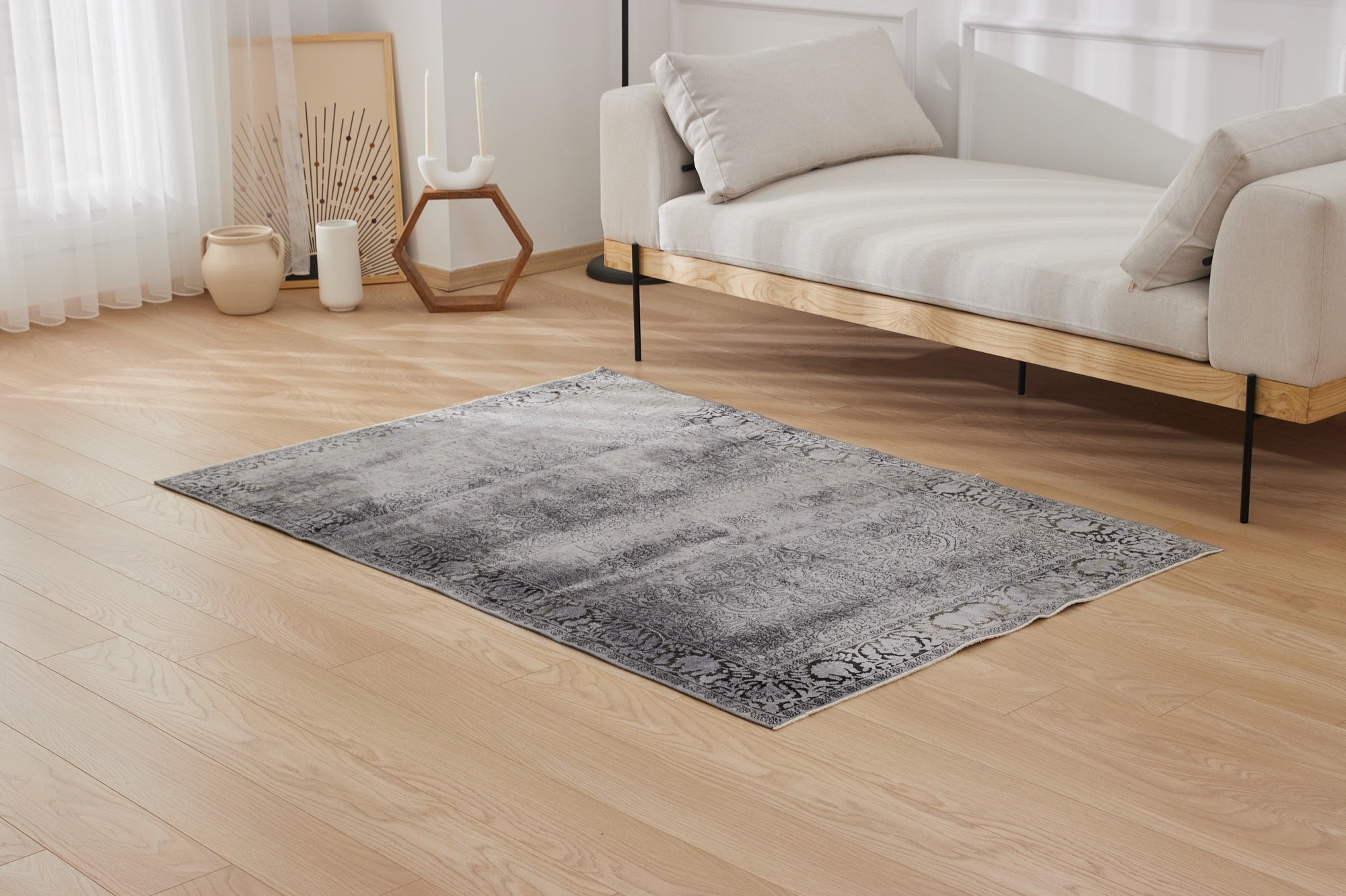 Blayke | Overdyed Detailing | Hand-Knotted Wool Carpet | Kuden Rugs