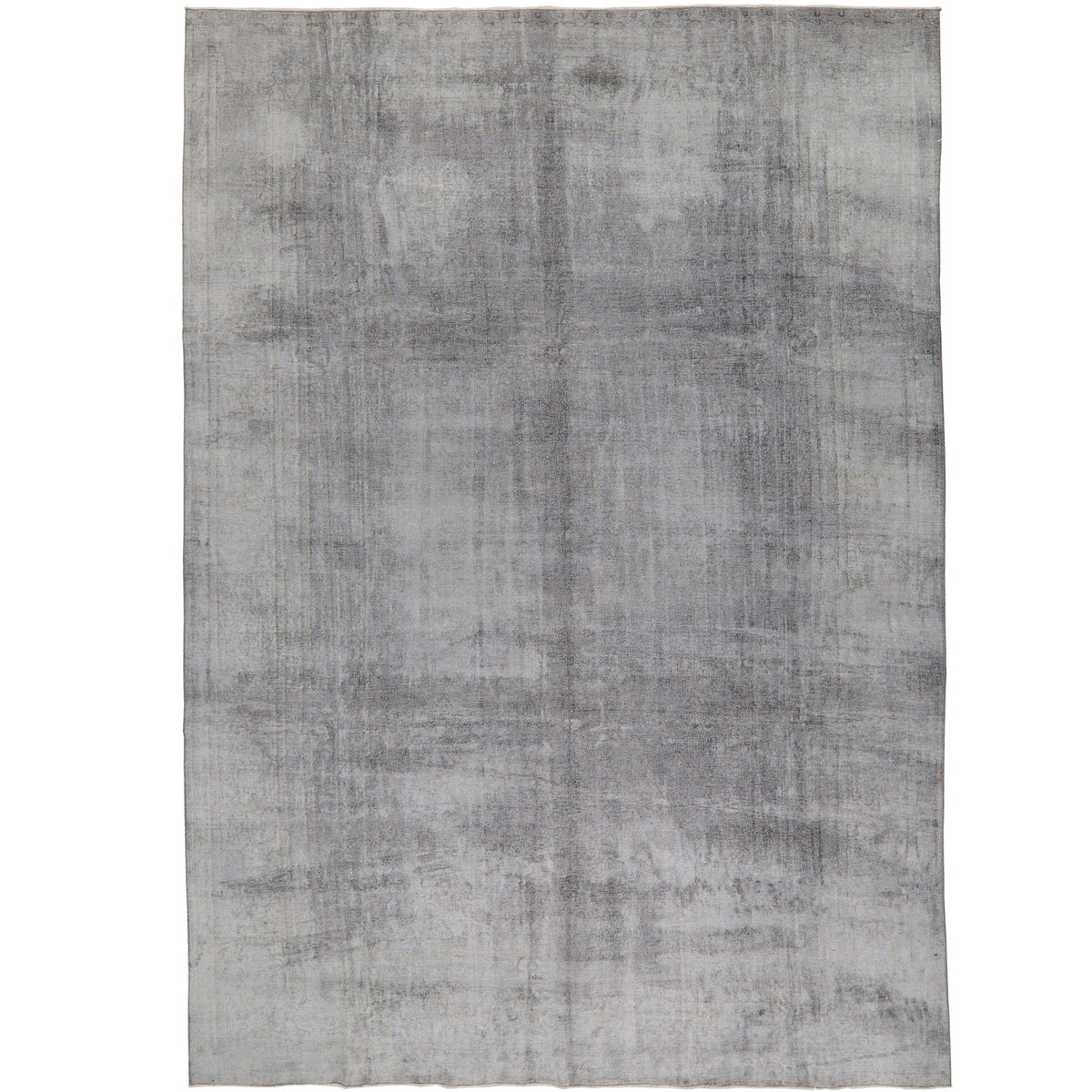Blythe | Chic Gray Simplicity | Vintage Indian Rug | Kuden Rugs