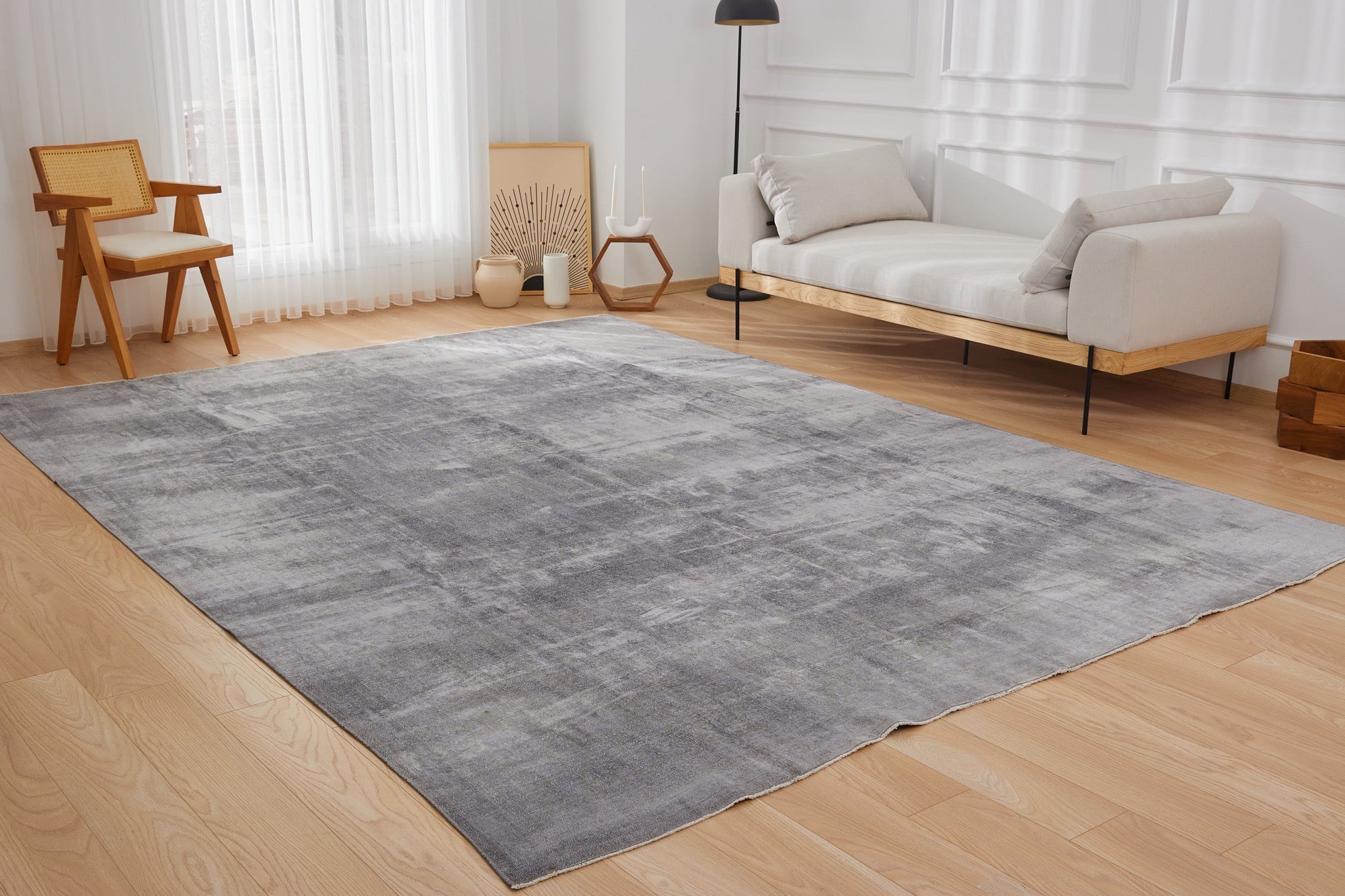 Blythe | Overdyed Minimalism | Hand-Knotted Wool Carpet | Kuden Rugs