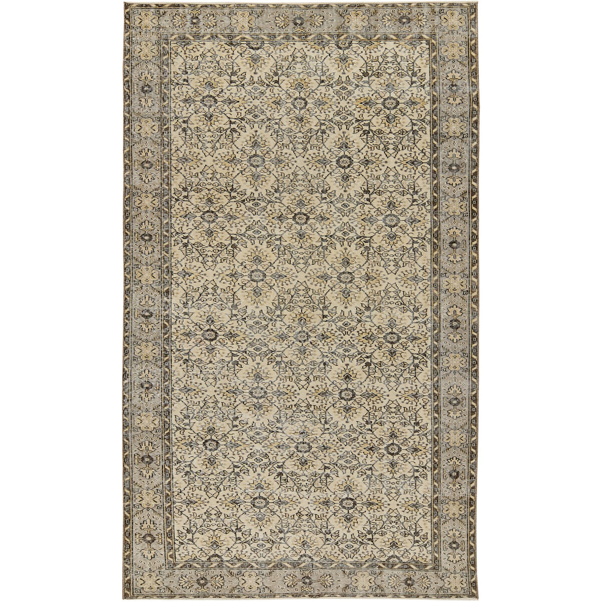 Brooke | Allover Vintage | Hand-Knotted Turkish Area Rug | Kuden Rugs
