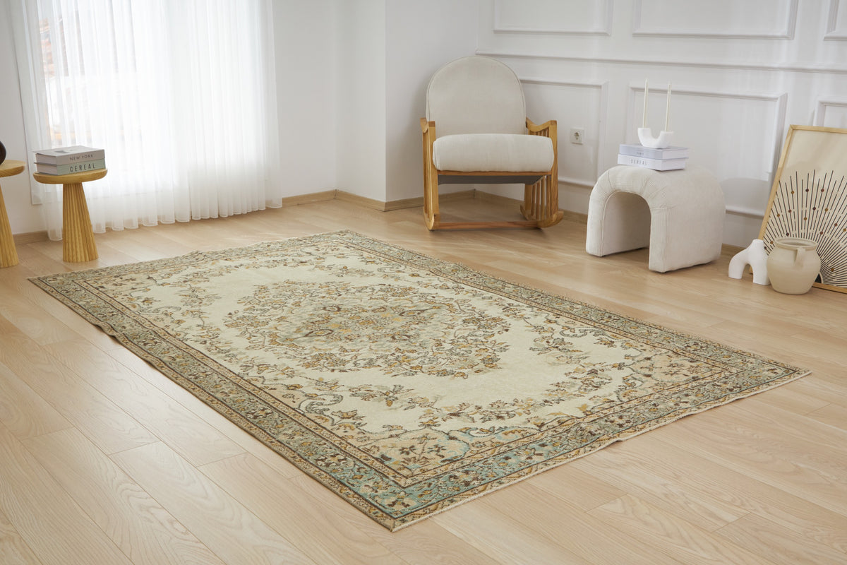 Cala | Beige Brilliance | Antiquewashed Elegance | Kuden Rugs