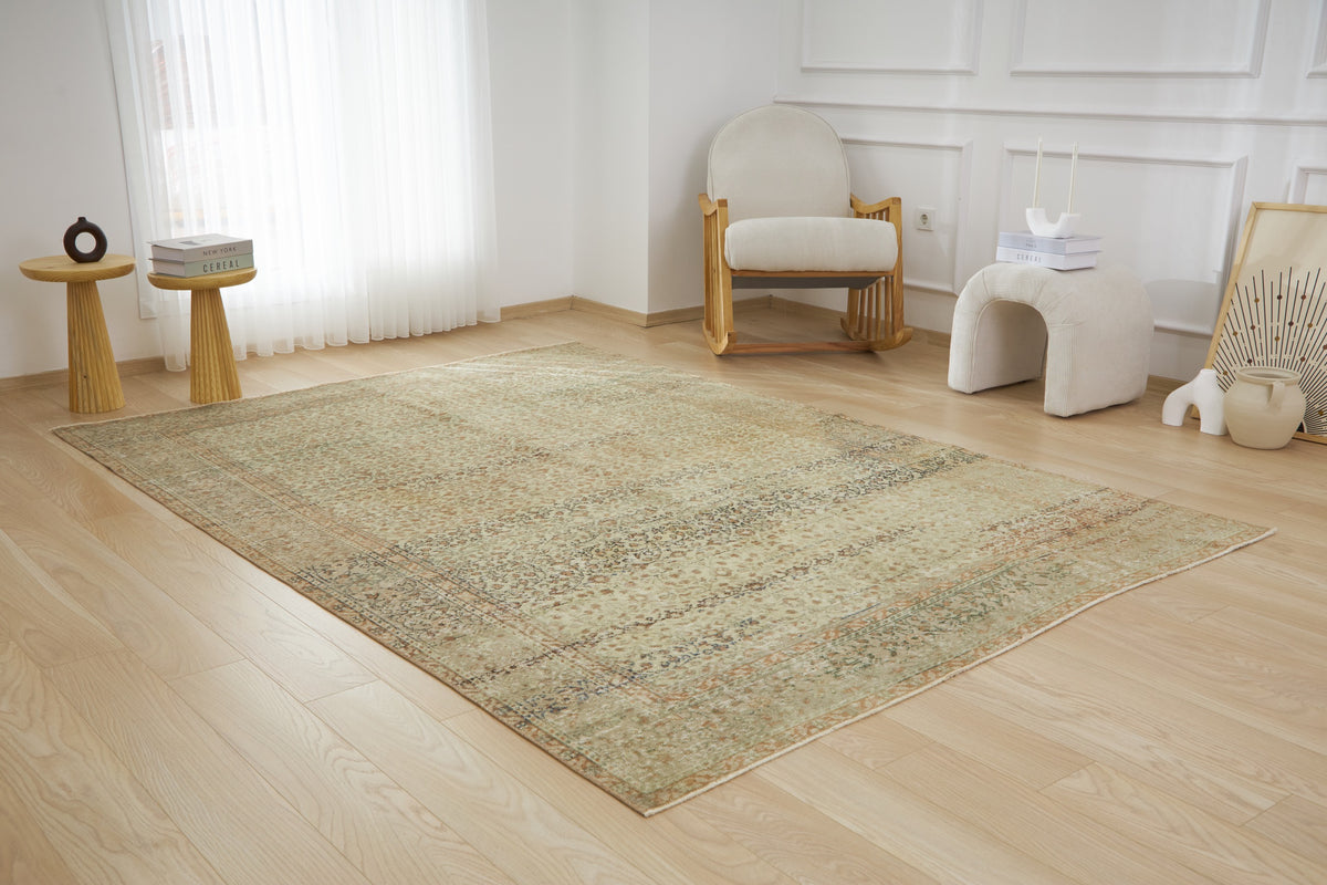 Camillia | Antiquewashed Allure | Hand-Knotted Area Rug | Kuden Rugs