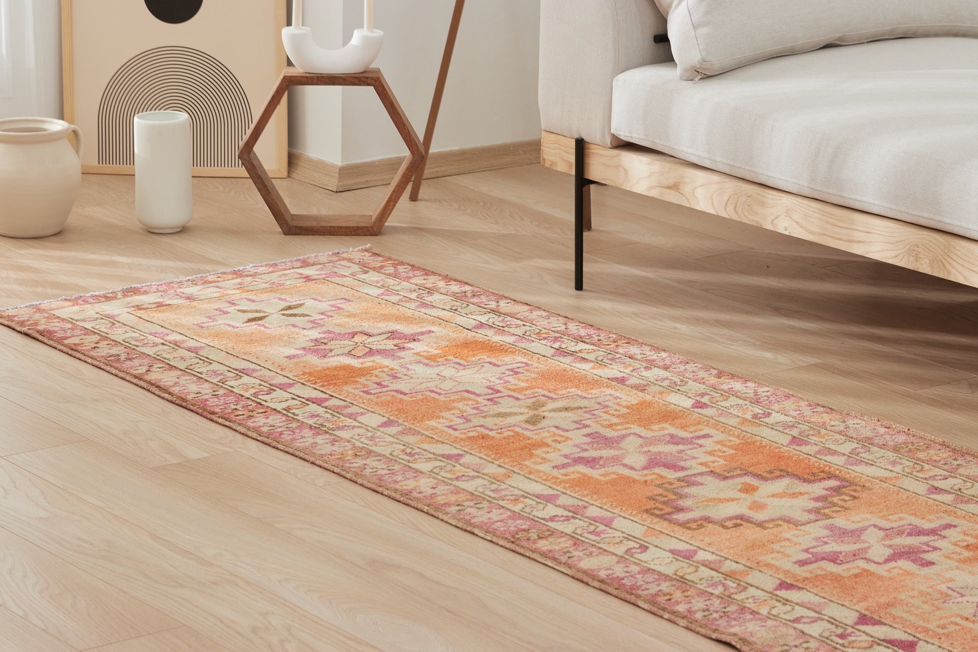 Candace | Elegant Medium-Pile Turkish Runner | Kuden Rugs