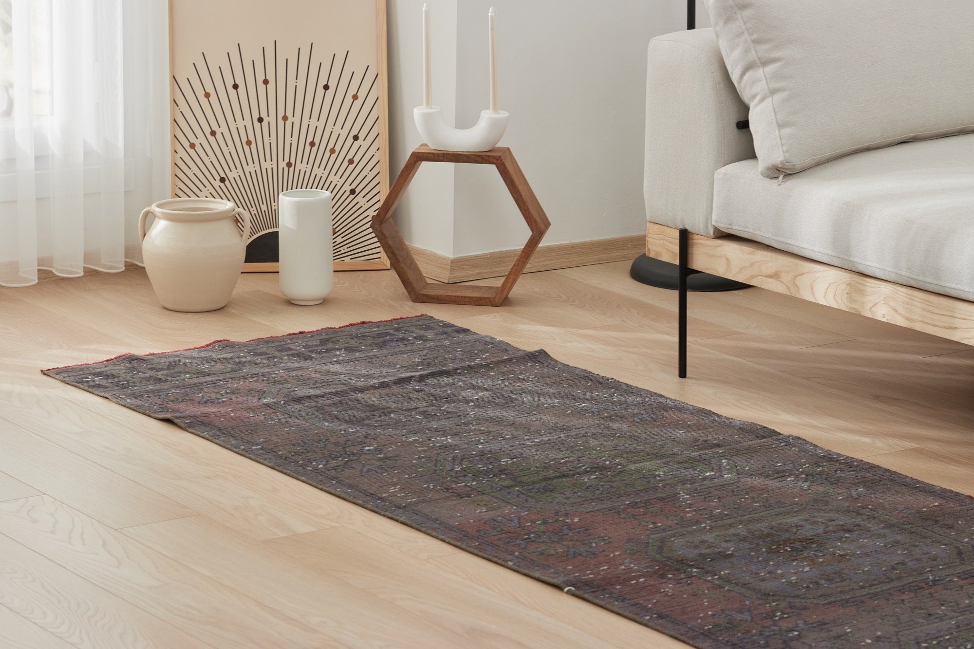 Cherelle | Vintage Charm with a Modern Twist Runner | Kuden Rugs