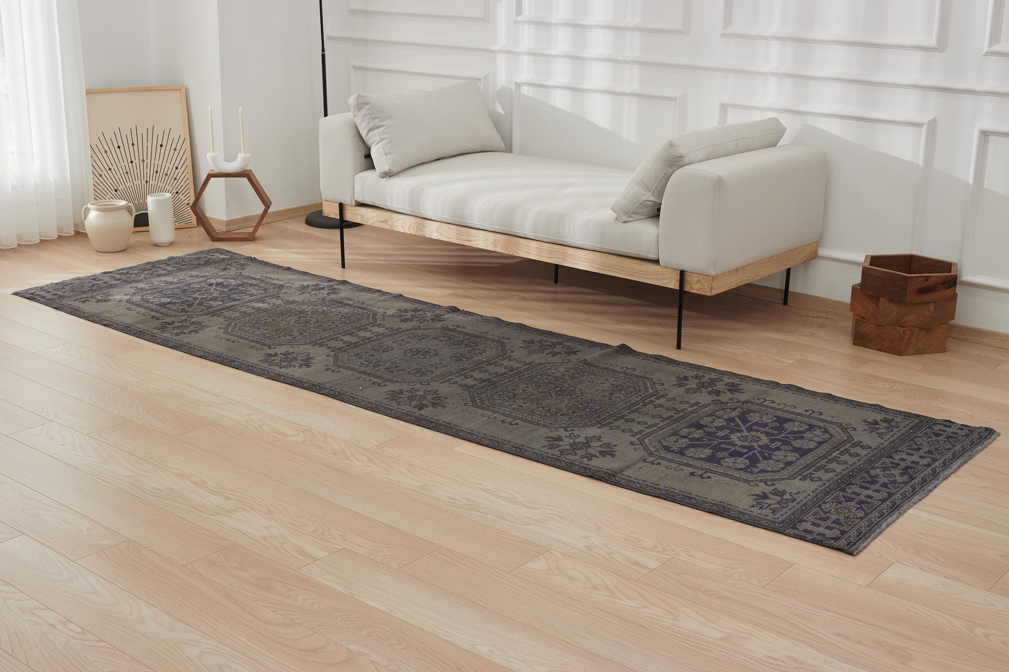 Collins | Hand-Knotted Vintage Turkish Carpet | Kuden Rugs