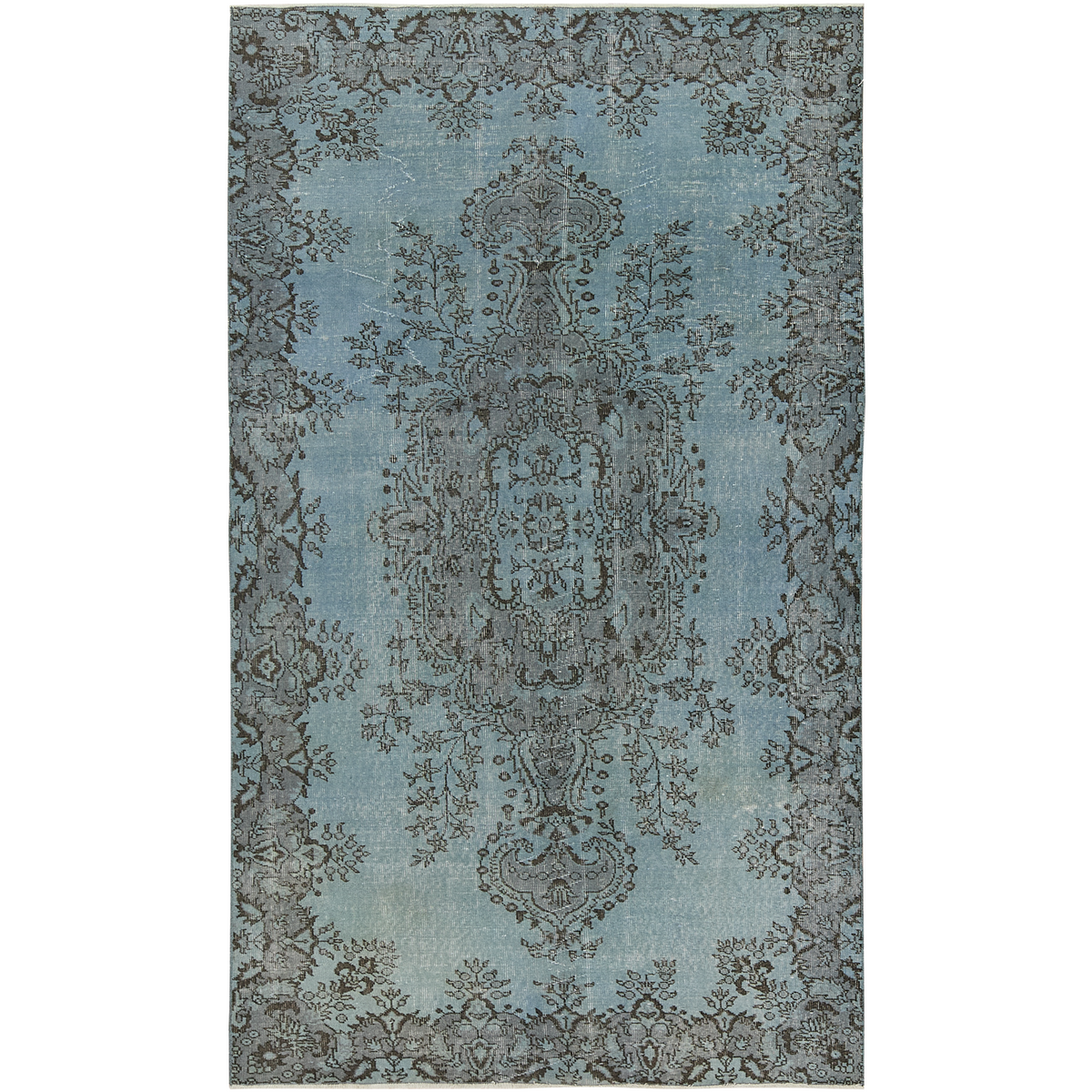 Cora | Serene Blue Medallion Area Rug | Kuden Rugs