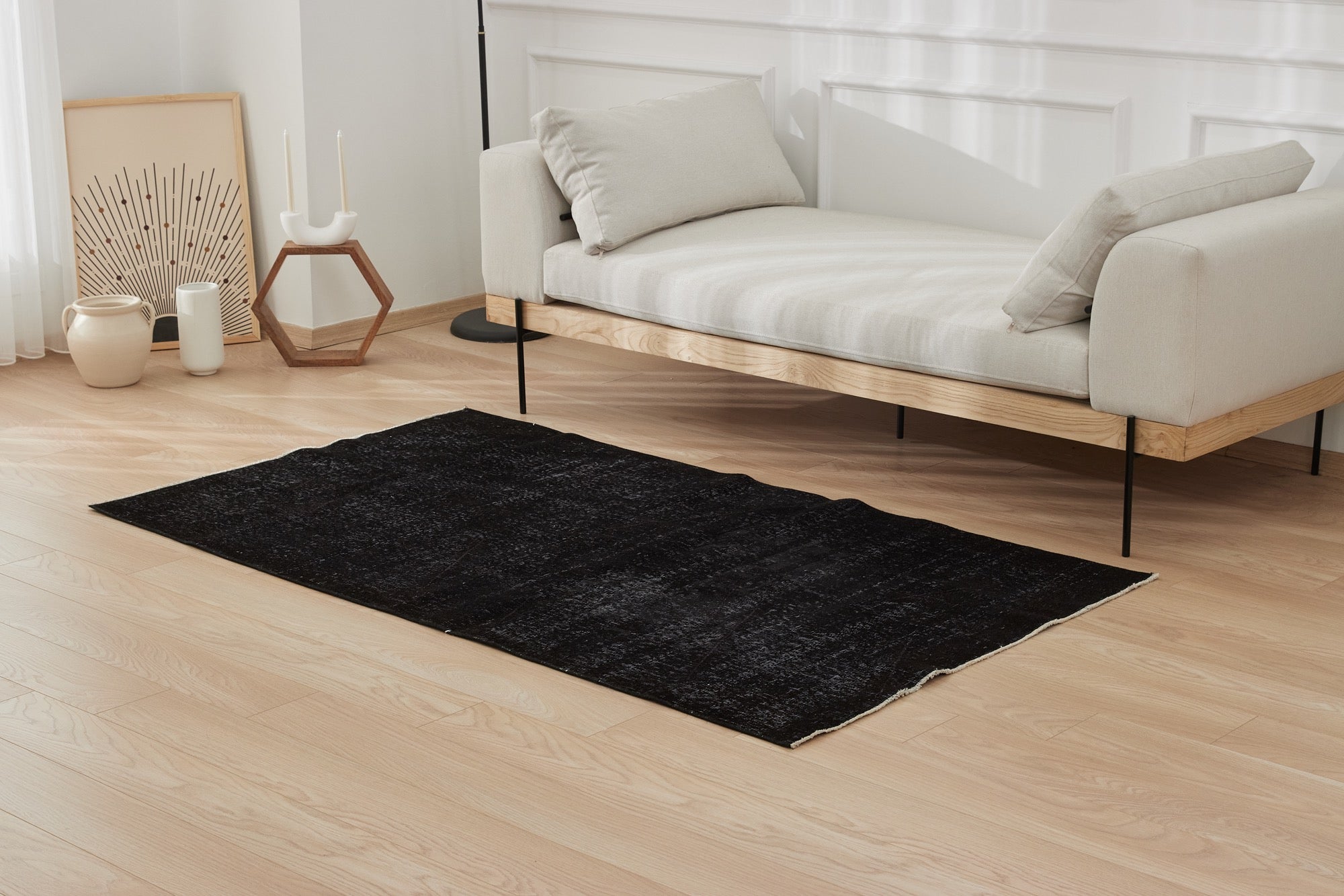 Eilise | Vintage Overdyed Small Turkish Carpet | Kuden Rugs