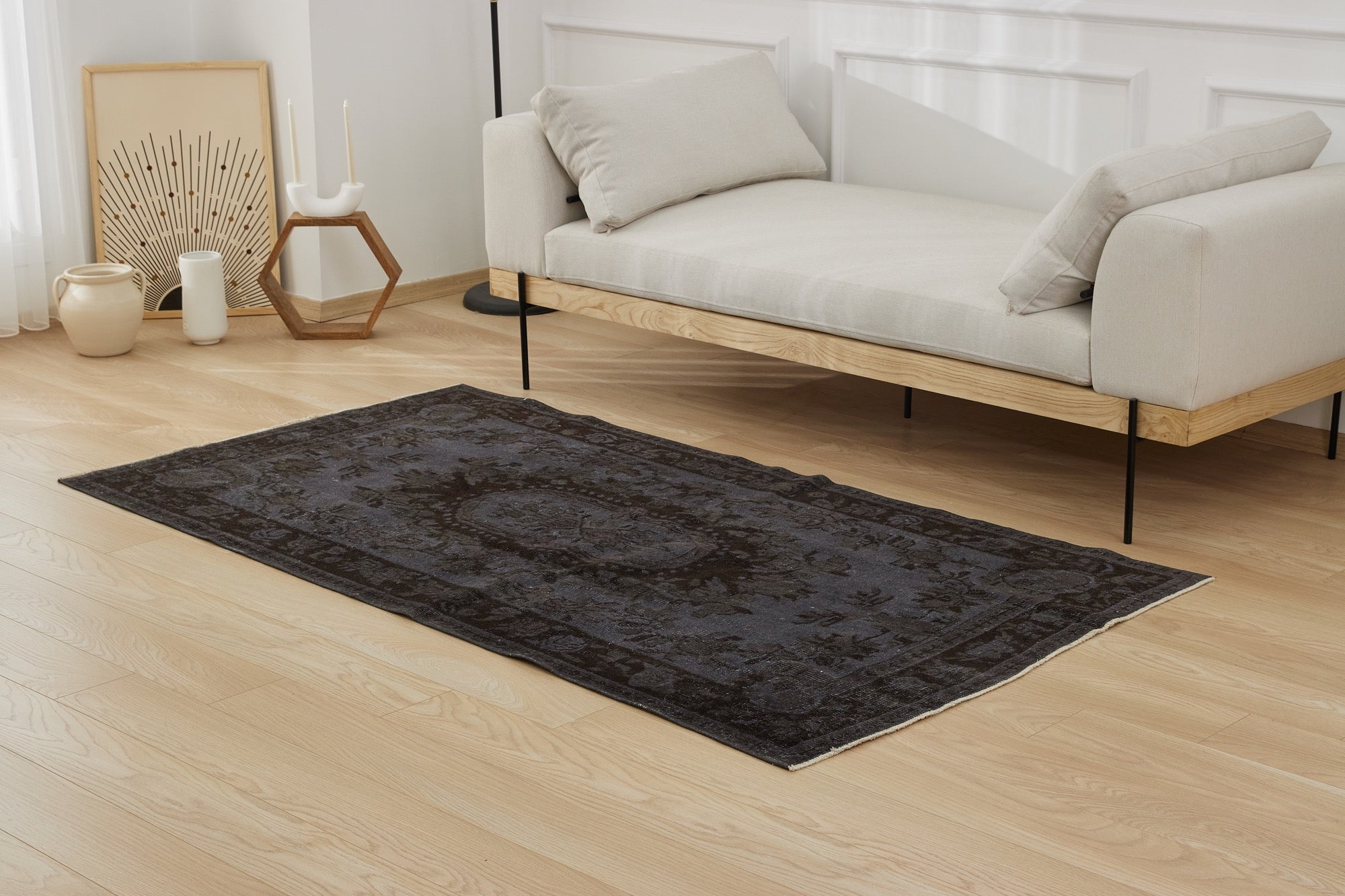 Ellen | Vintage Overdyed Turkish Carpet | Kuden Rugs