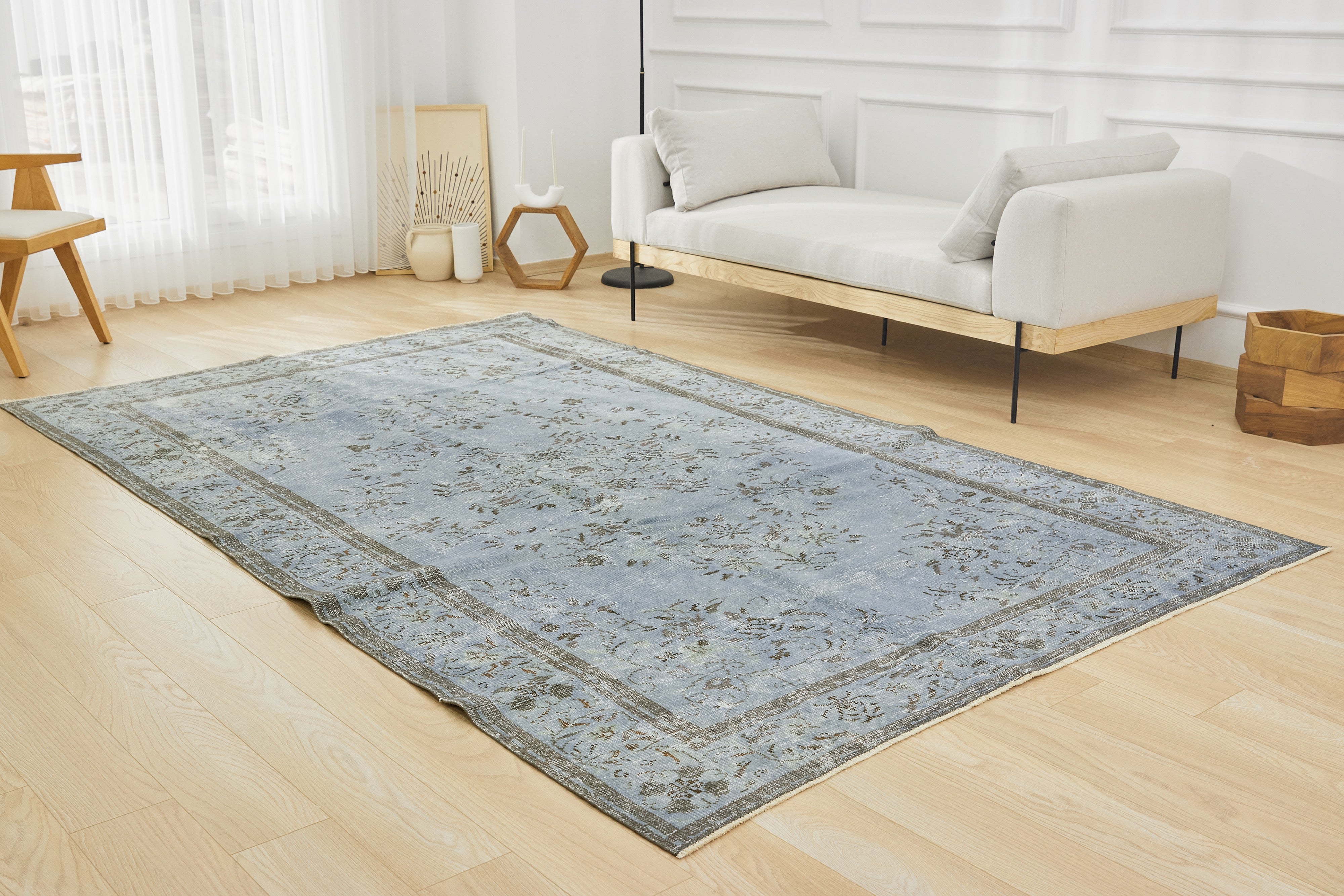 Blue Overdyed Marvel - Emarie's Carpet Mastery | Kuden Rugs