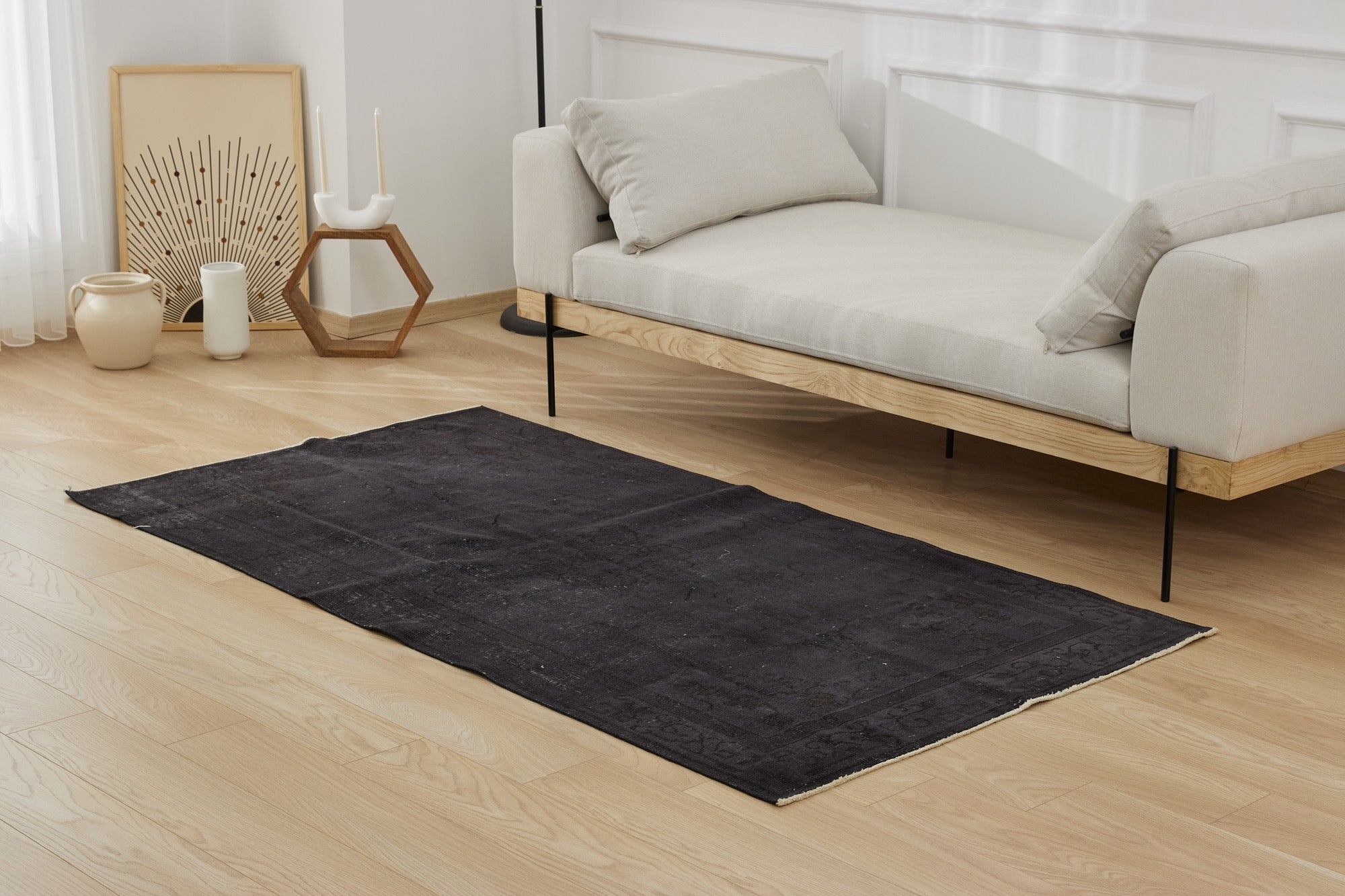 Emylee | Vintage Overdyed Turkish Carpet | Kuden Rugs