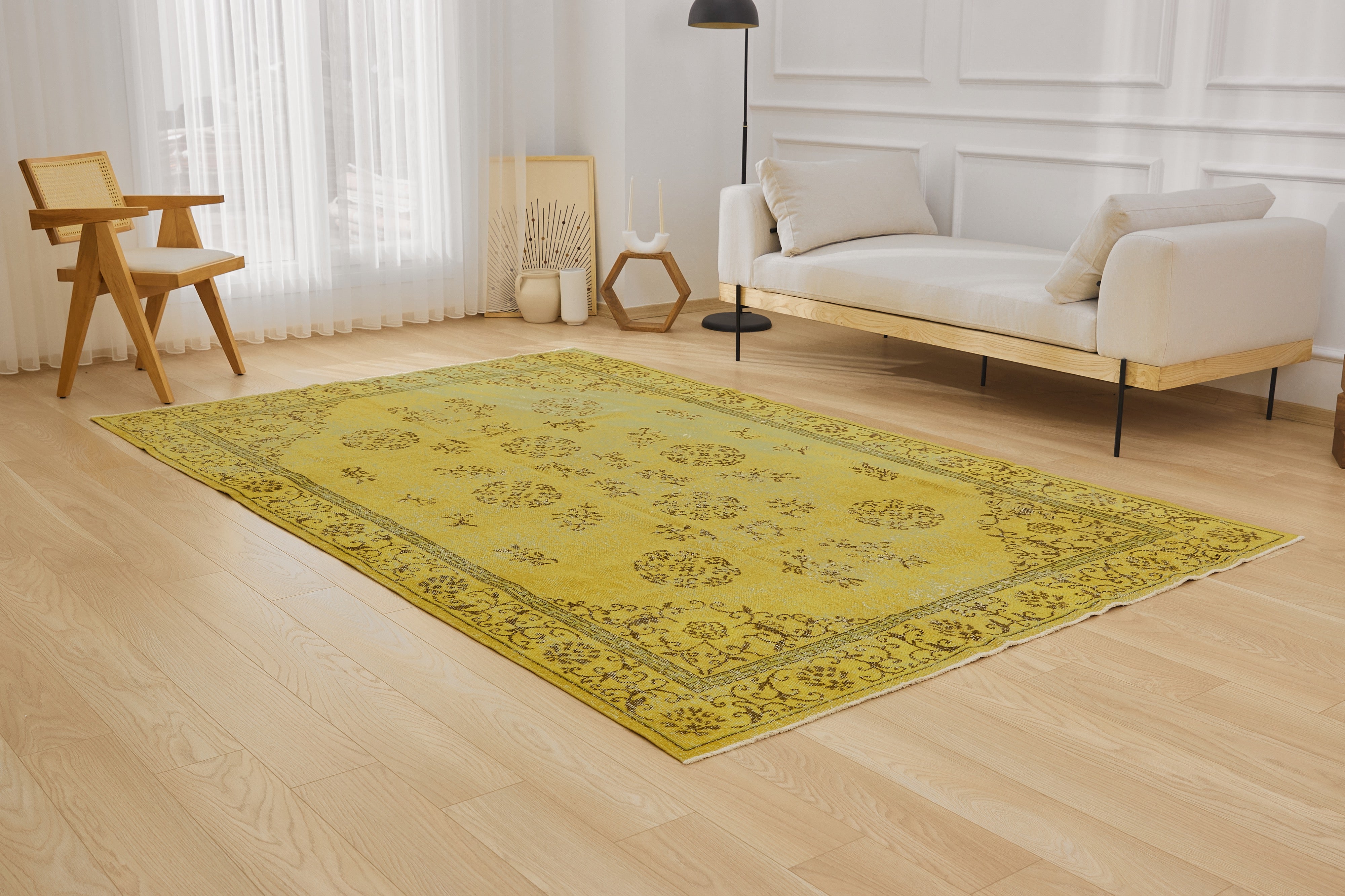 Brighten Your Space: Ensley's Yellow Splendor | Kuden Rugs