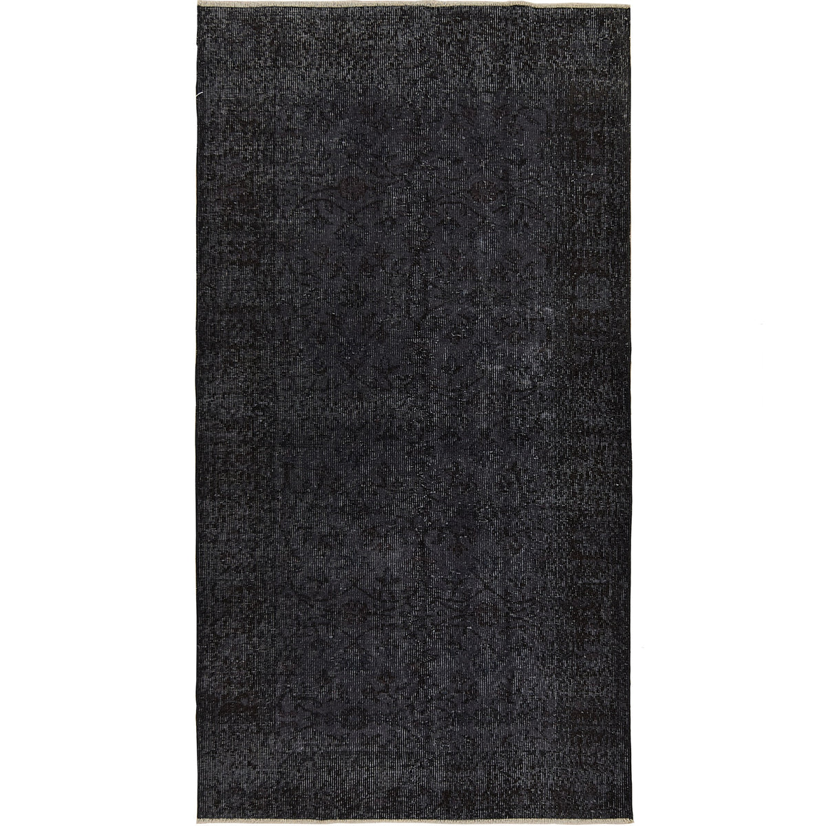 Eva | Elegant Black Overdyed Wool Rug | Kuden Rugs