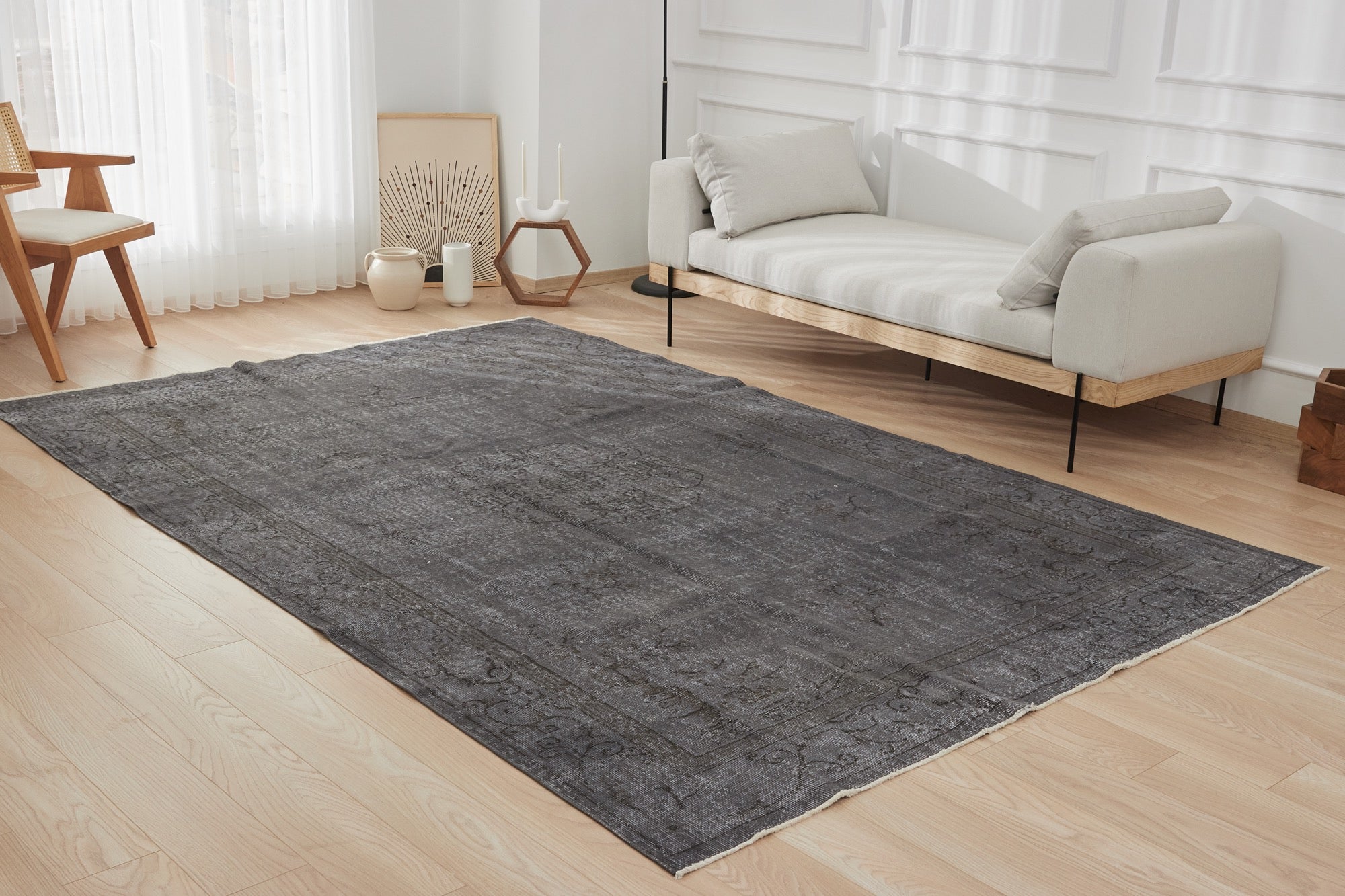 Fannia | Vintage Overdyed Turkish Carpet | Kuden Rugs