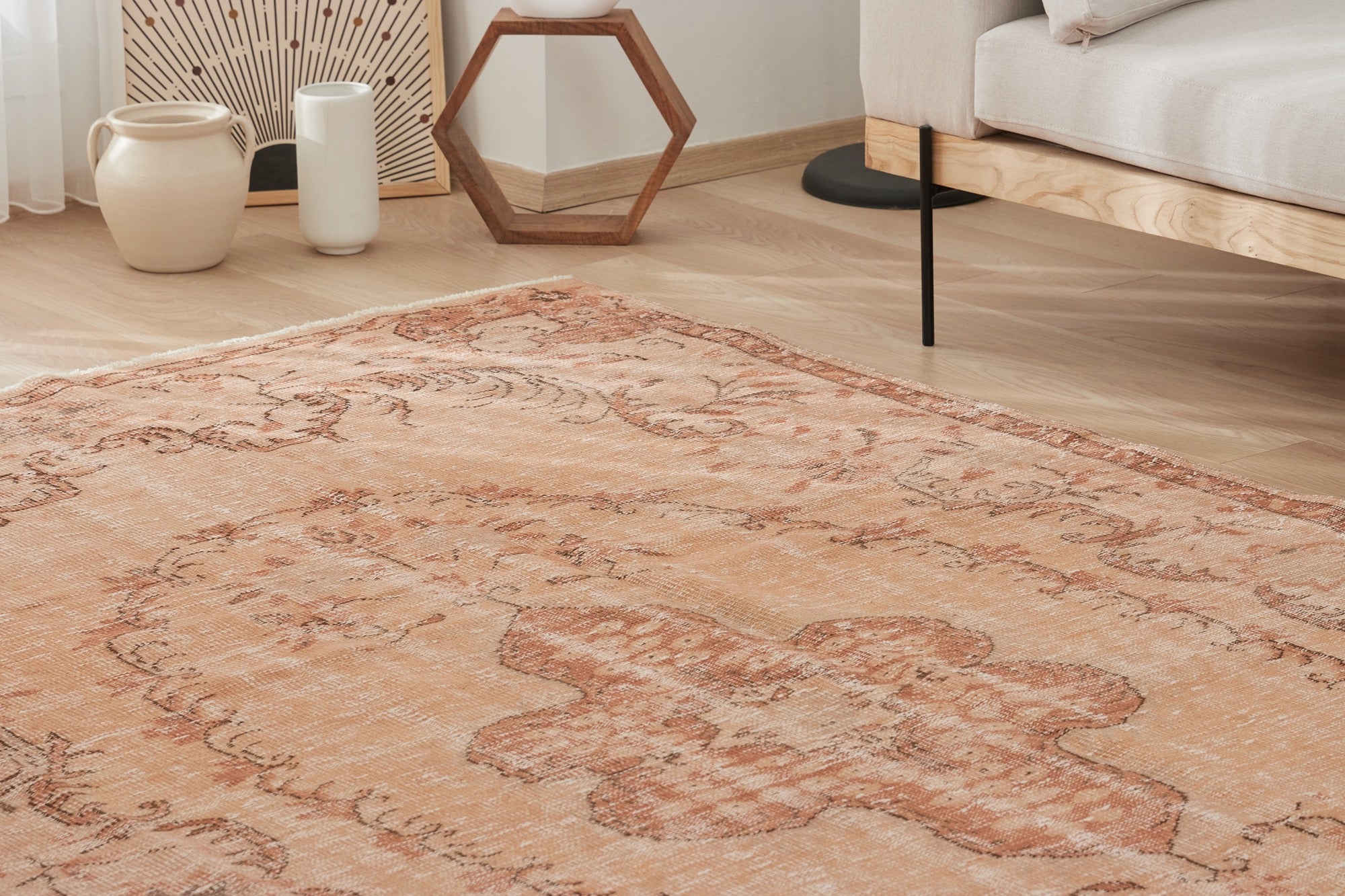 Fatima | Overdyed Area Rug with Timeless Design | Kuden Rugs