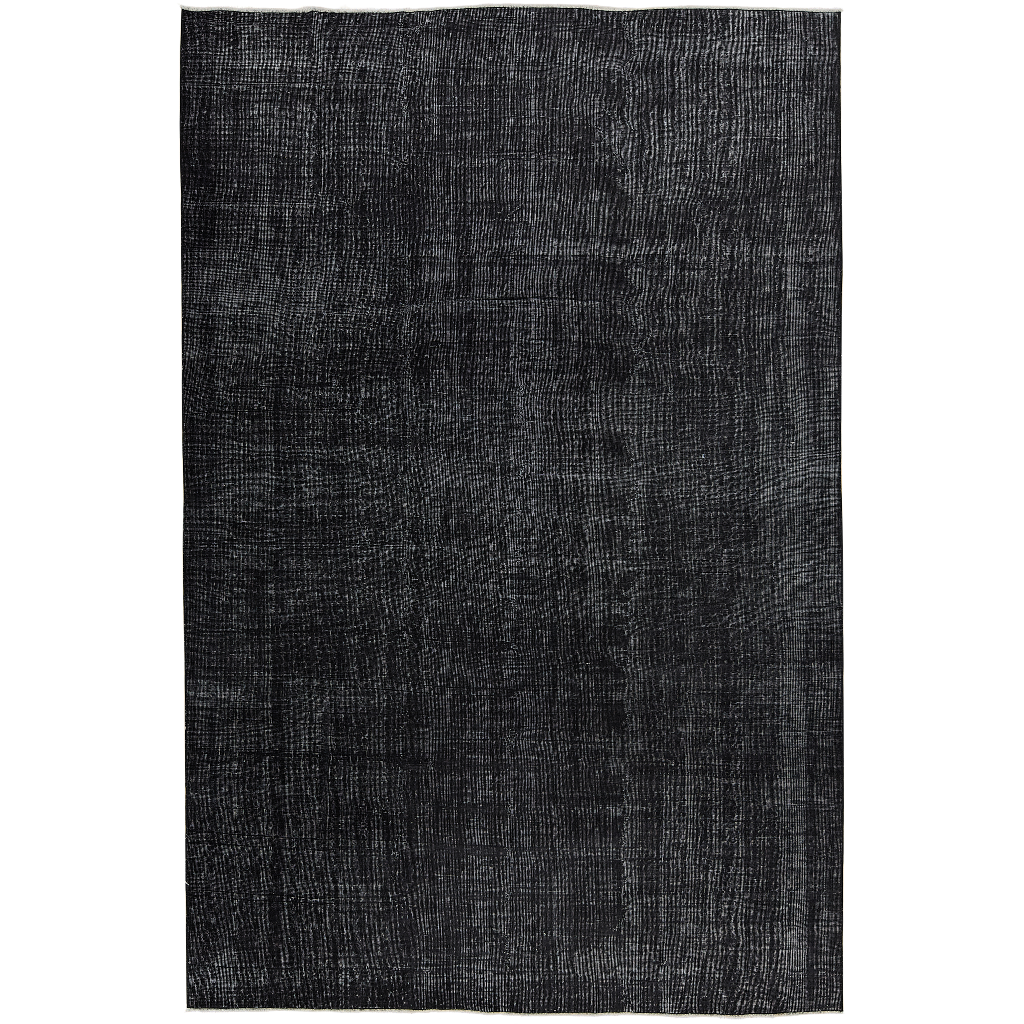 7' x 11' Vintage Turkish Area Rug, Black - Fefie | Kuden Rugs 7' x 11' Vintage Turkish Area Rug, Black - Fefie | Kuden Rugs