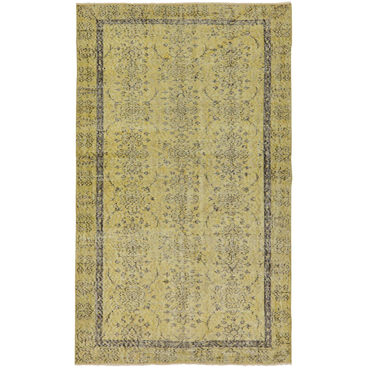 Fernanda Yellow Vintage Turkish Small Rug