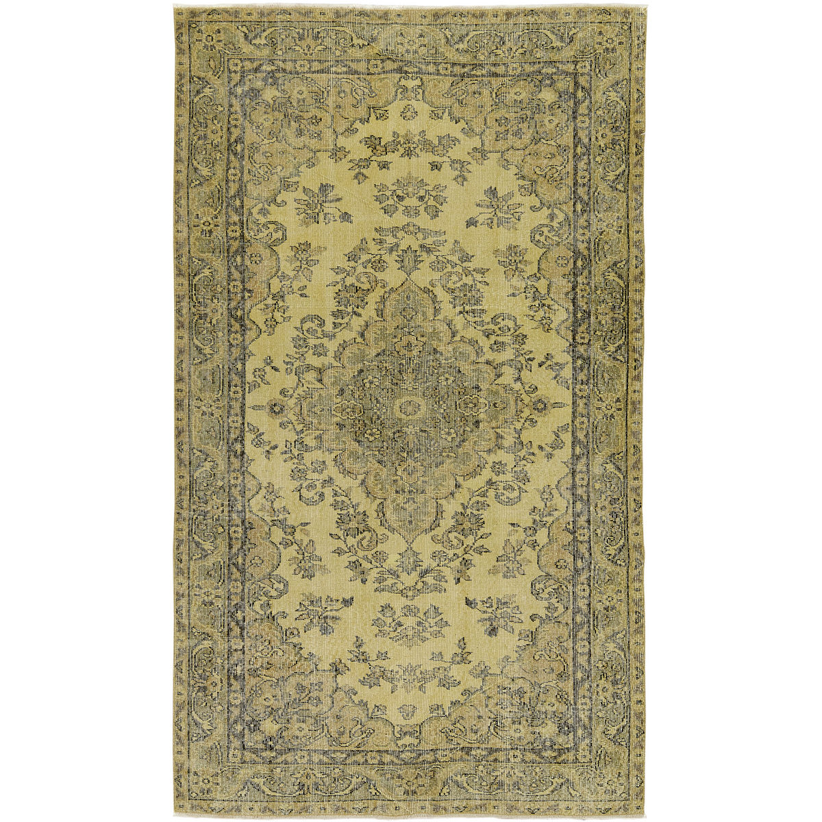 Filomyne | Radiant Yellow Medallion Rug | Kuden Rugs