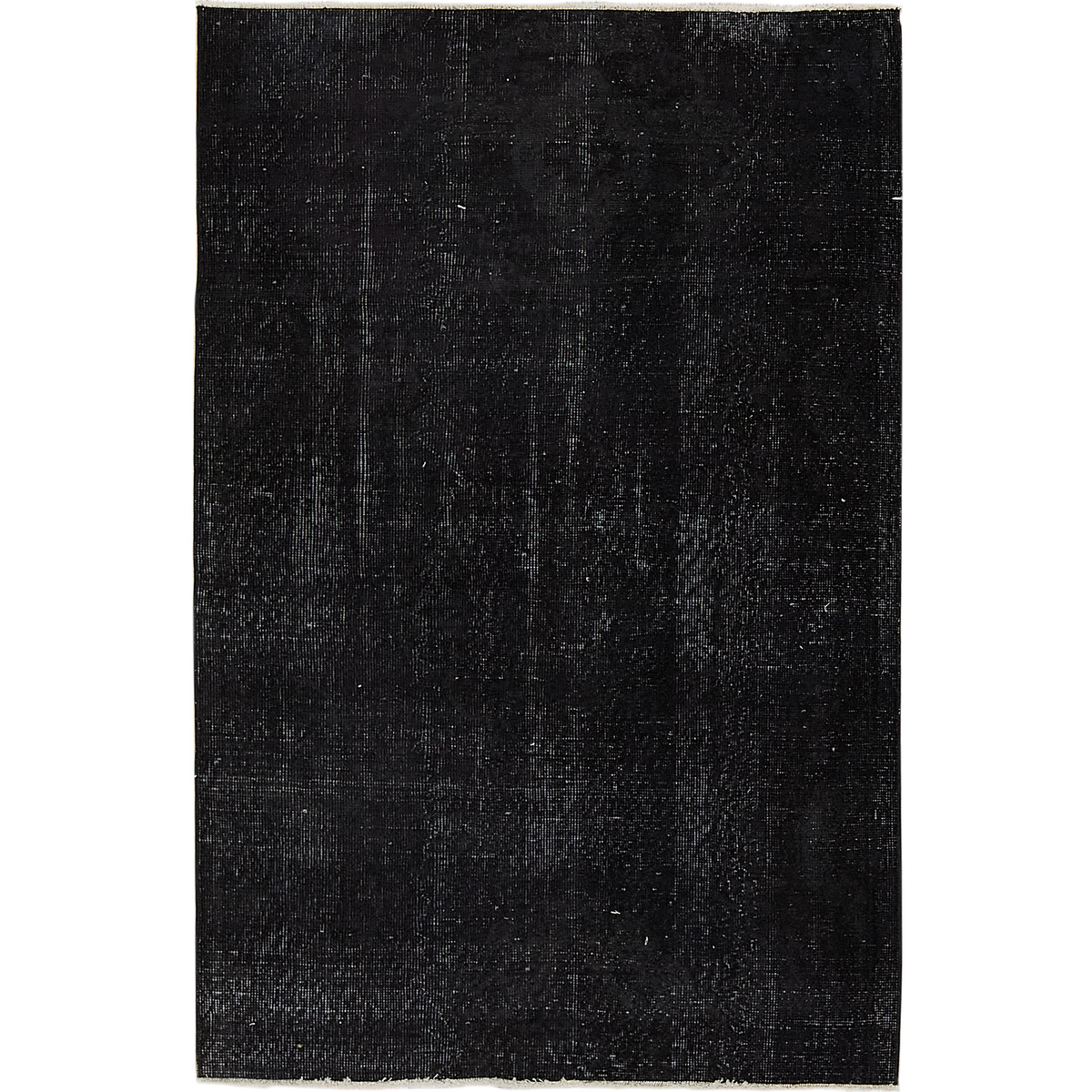 Fortuo | Sleek Black Overdyed Wool Rug | Kuden Rugs