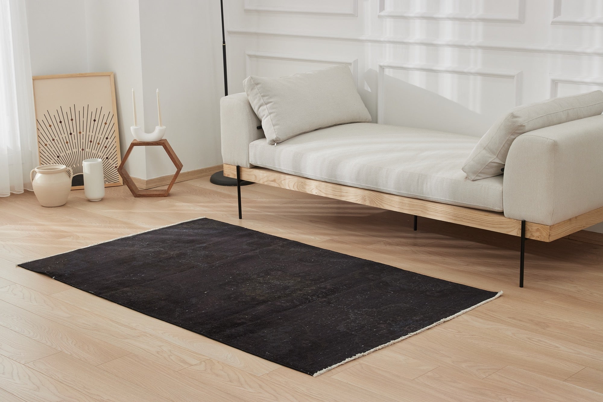 Gaelen | Vintage Overdyed Turkish Carpet | Kuden Rugs