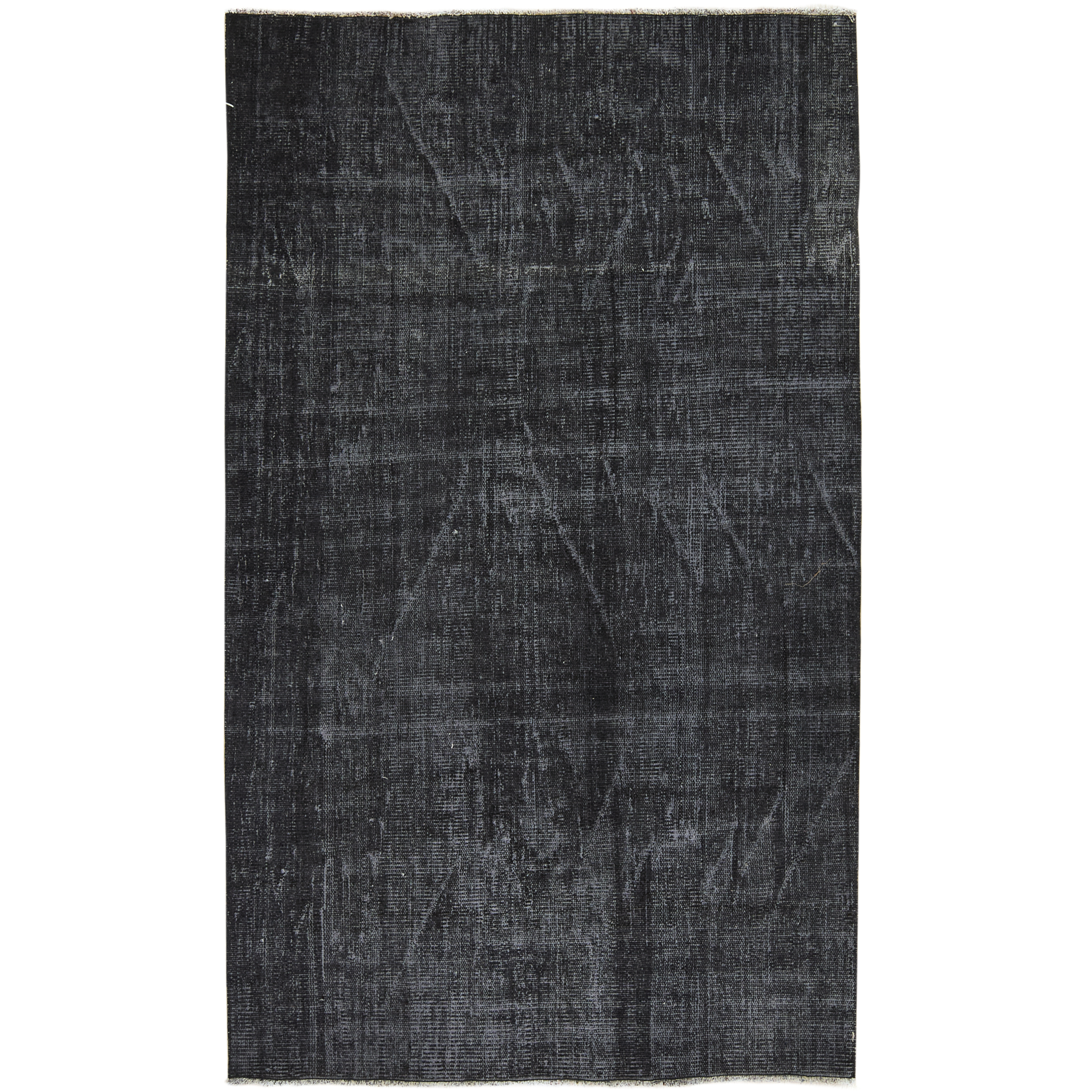 Georgie | Chic Black Overdyed Wool Rug | Kuden Rugs