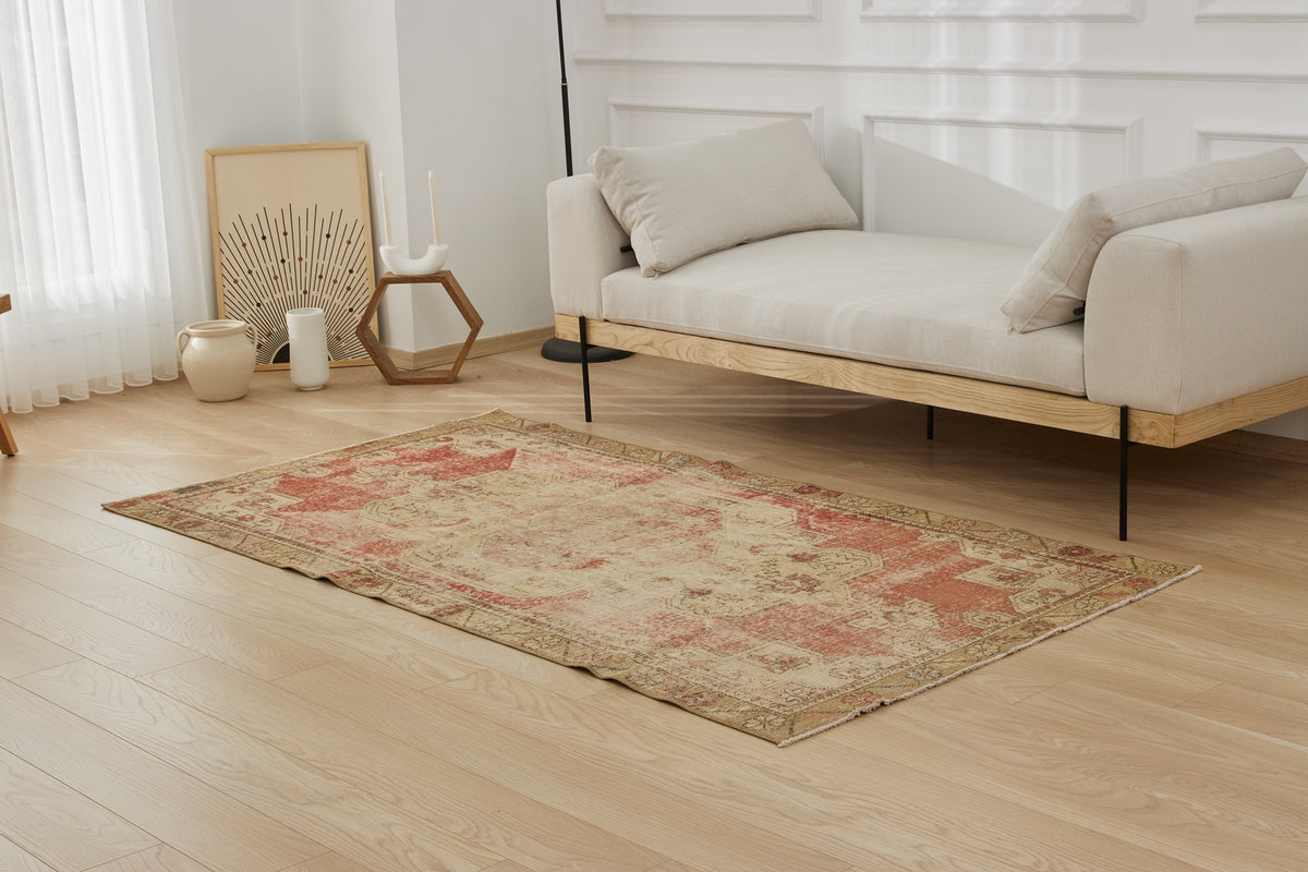 Gida | Vintage Turkish Grandeur | Exquisite Red Rug | Kuden Rugs