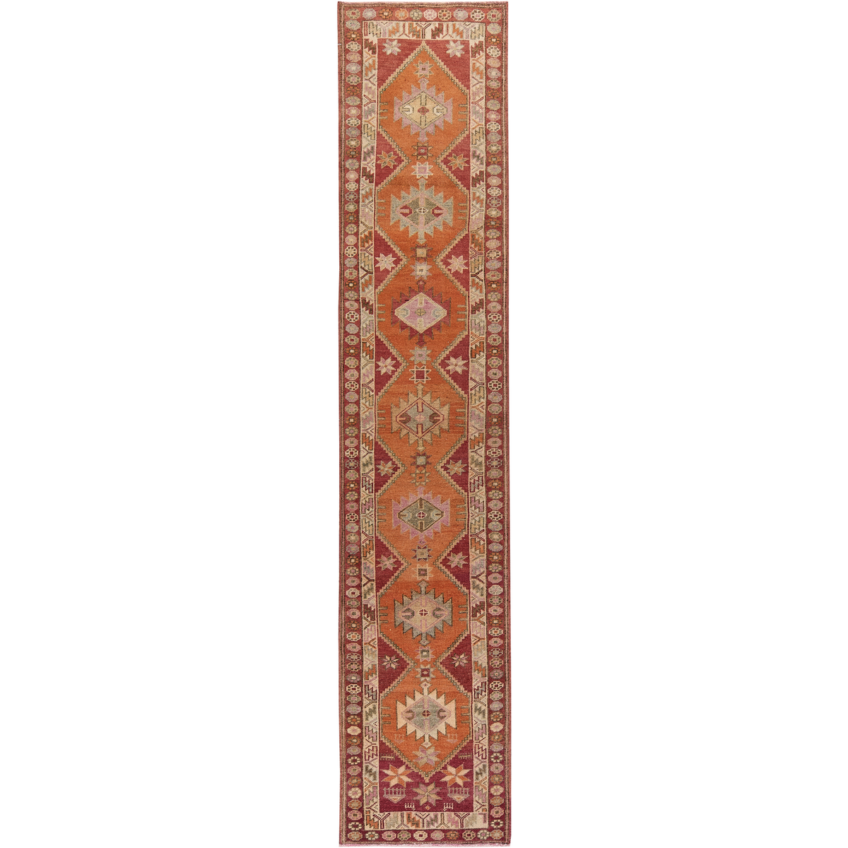 Gretel | Vibrant Geometric Runner Carpet | Kuden Rugs