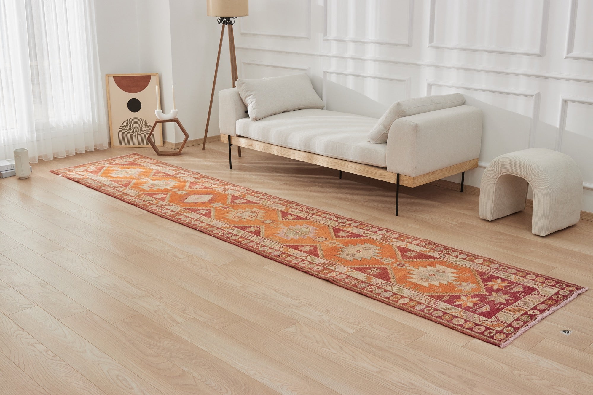 Gretel | Orange Oriental Vintage Rug | Kuden Rugs