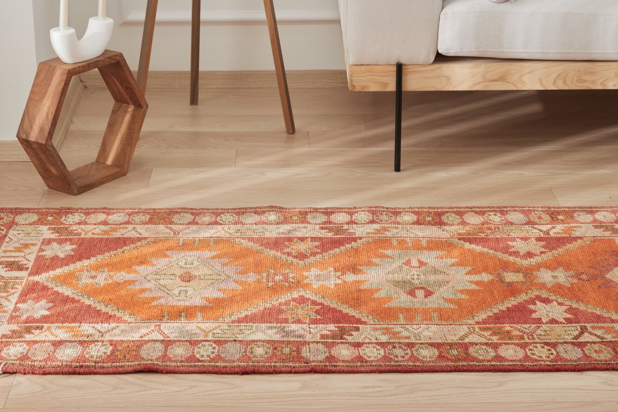 Gretel | Unique Wool-Cotton Corridor Rug | Kuden Rugs