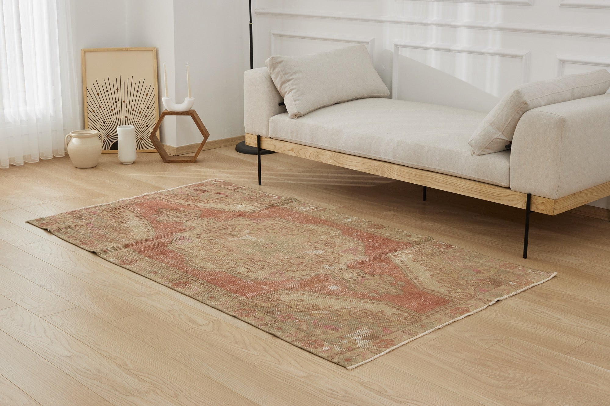 Turkish Anatolian Rug | Heaven's Geometric Elegance | Kuden Rugs