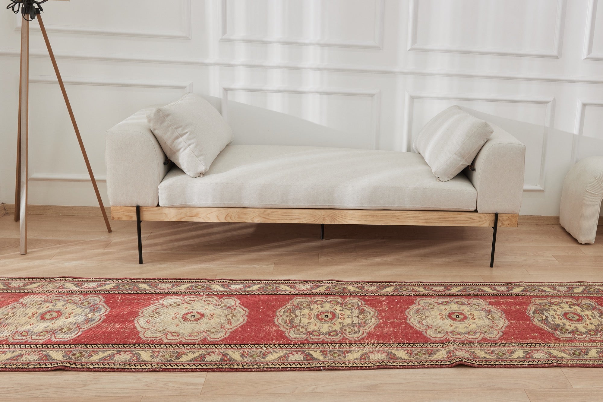 Idelah | Low Pile Opulence | Vintage Turkish Runner | Kuden Rugs