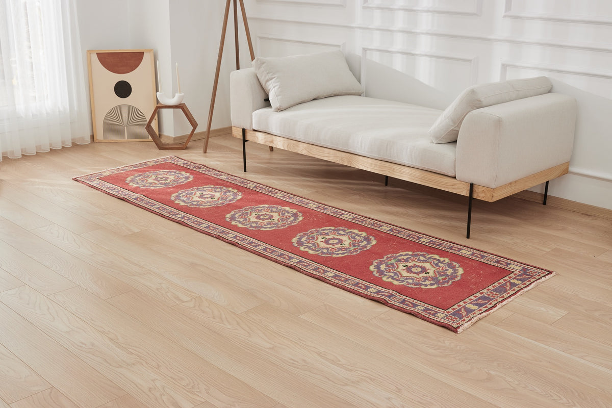Idella | Red Elegance | Authentic Runner Carpet | Kuden Rugs