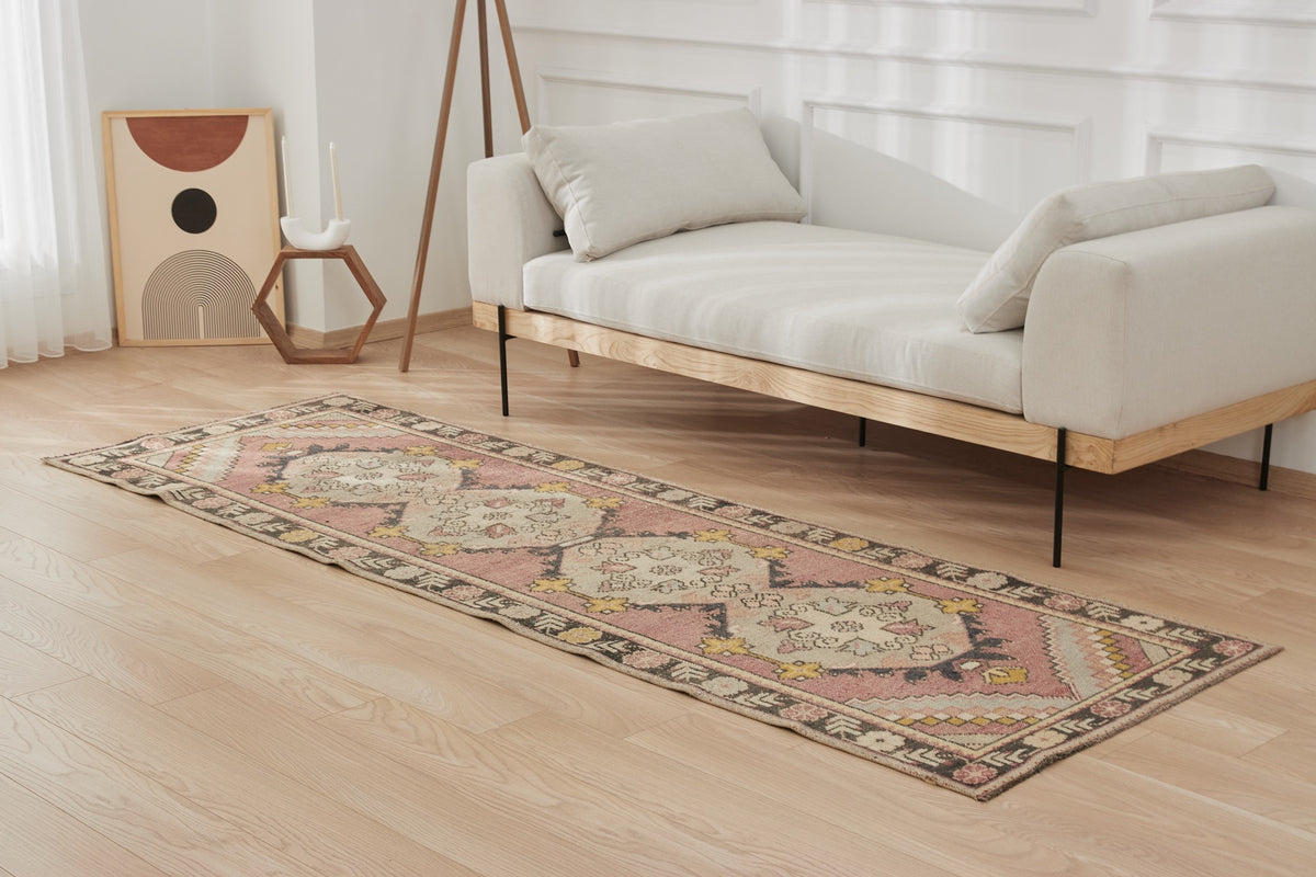 Idetta | Pink Elegance | Authentic Runner Carpet | Kuden Rugs