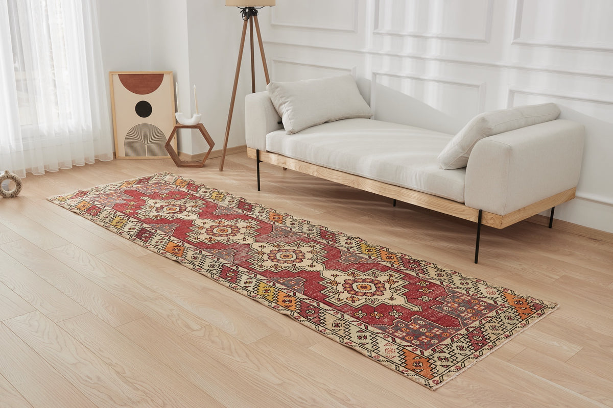 Idette | Red Elegance | Authentic Runner Carpet | Kuden Rugs